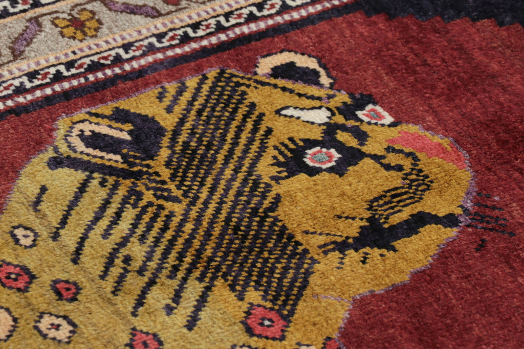 Nicky Kehoe - Persian Red Lion Rug 4’5 X 6’11
