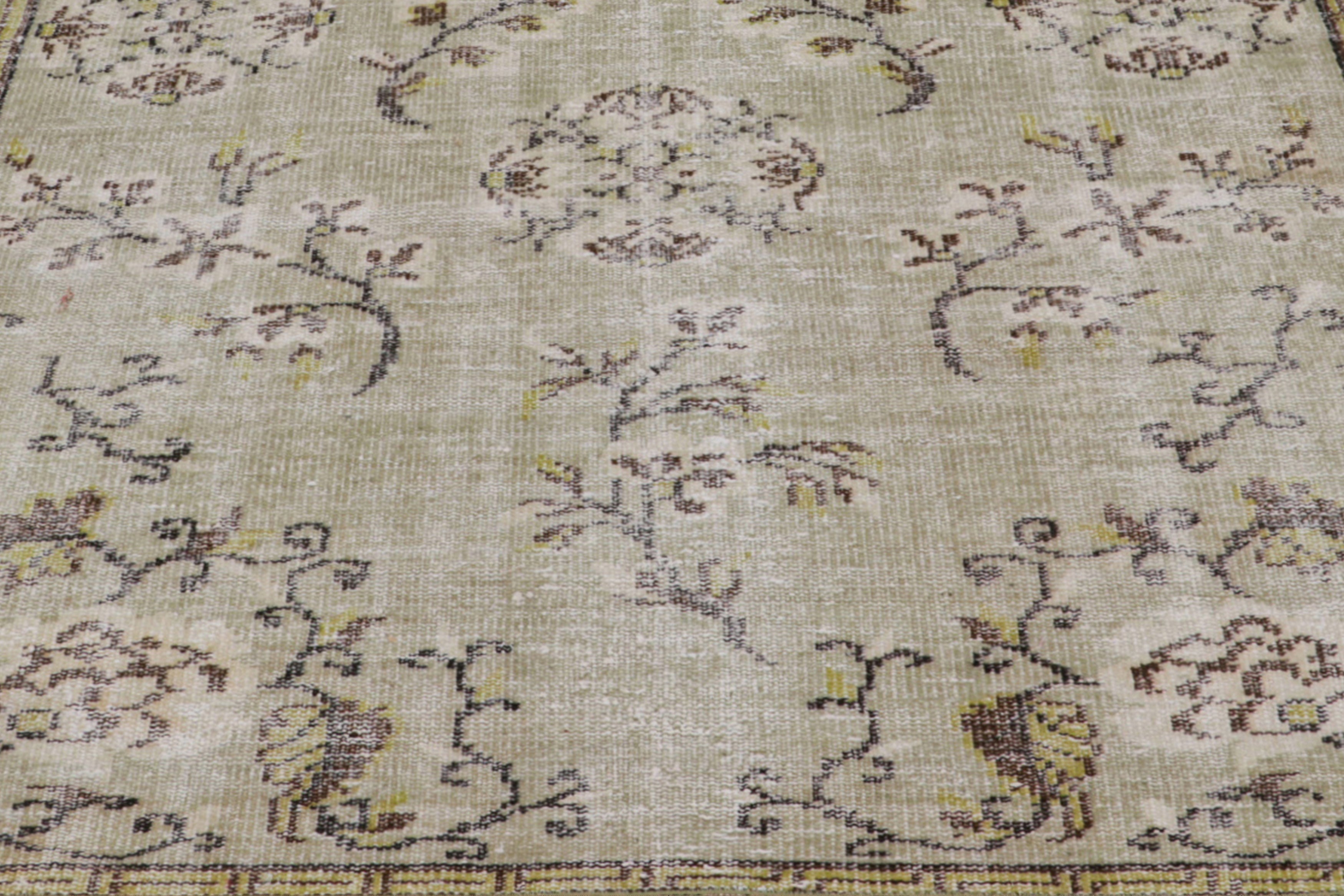 Nicky Kehoe - Turkish Sage Floral Rug 4’7 X 7’11