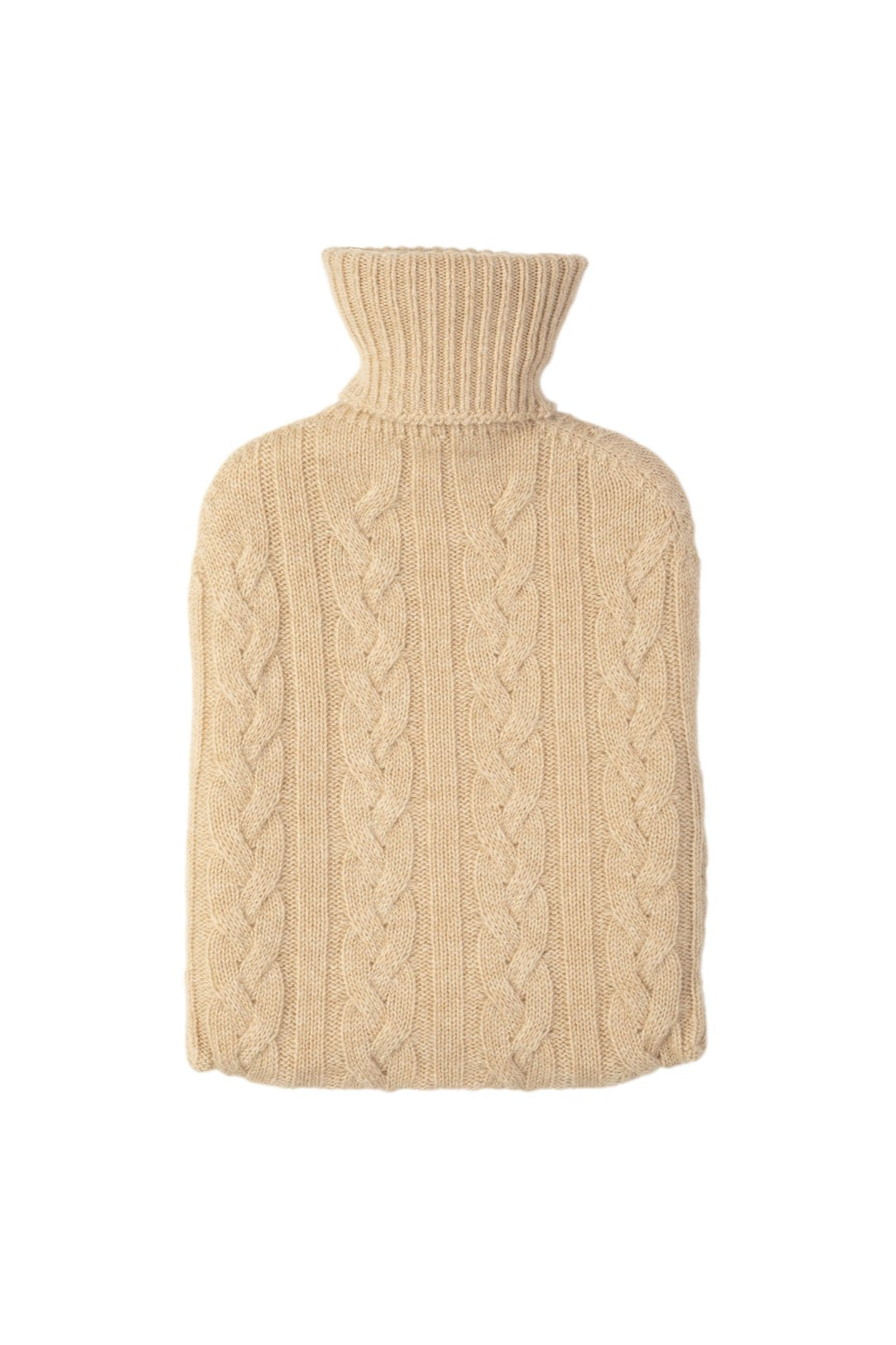 Johnstons of Elgin - Cashmere Cable Natural Hot Water Bottle