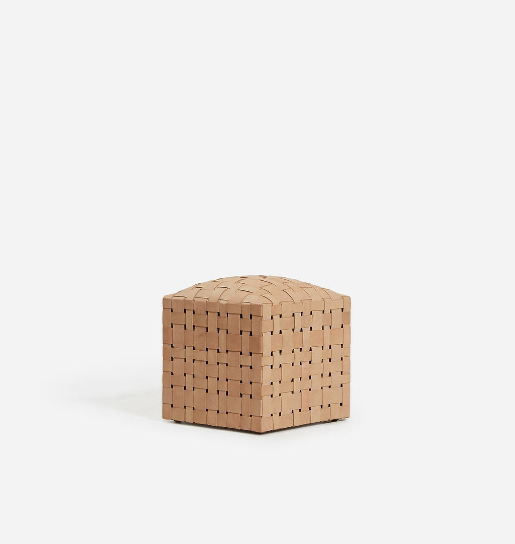 Amber Interiors - Colca Leather Ottoman