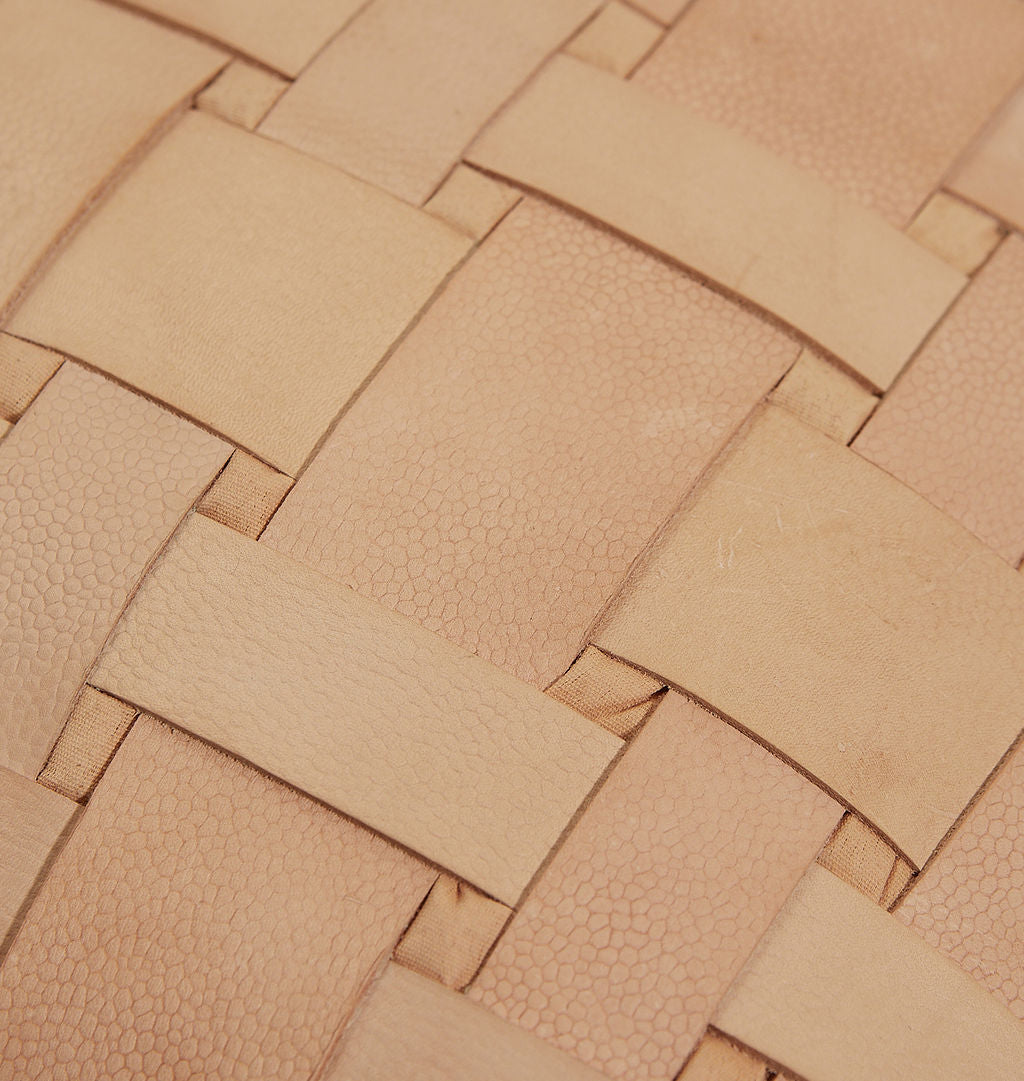 Amber Interiors - Colca Leather Ottoman