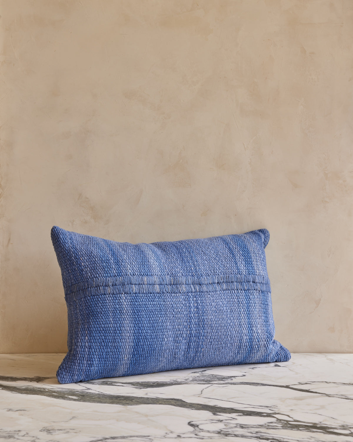 Lostine - Makun Pillow - Blue Stitch