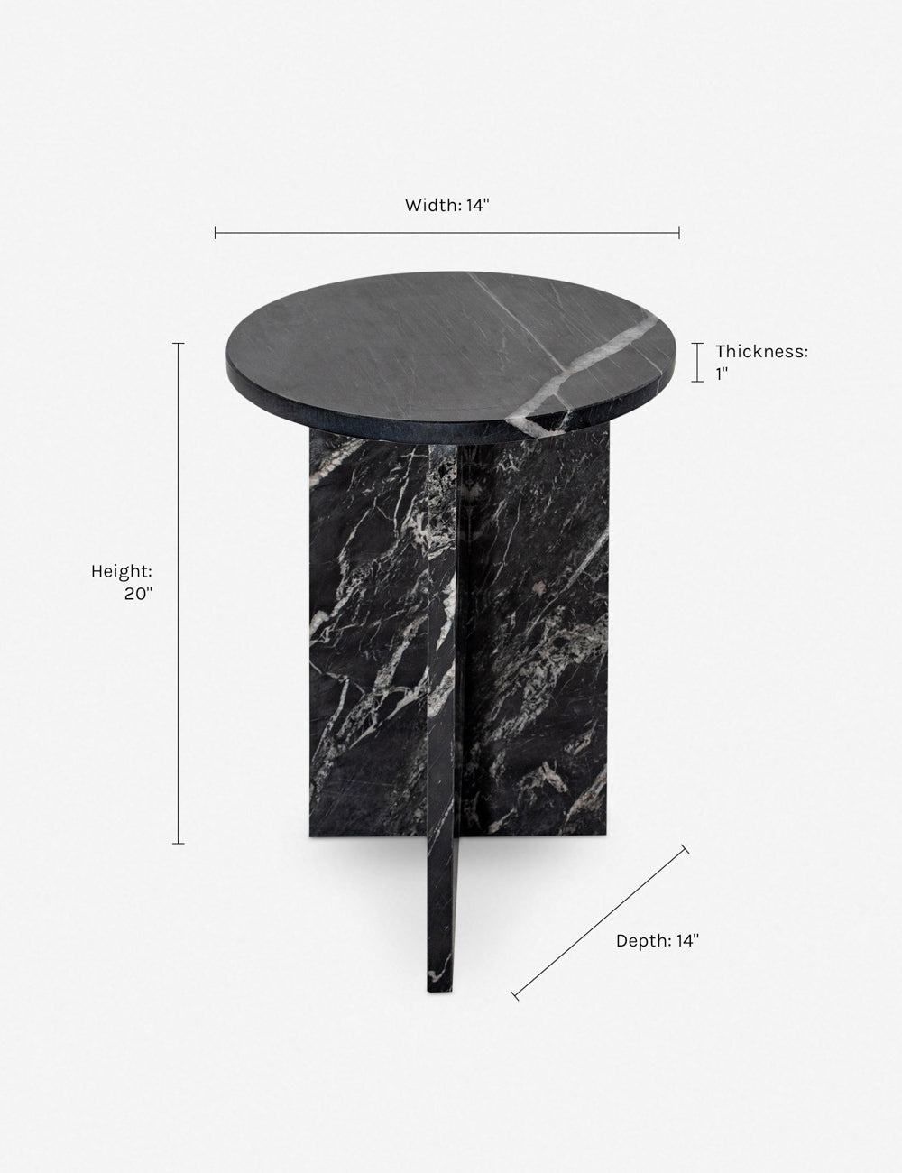 Lulu and Georgia - Biagio Round Side Table