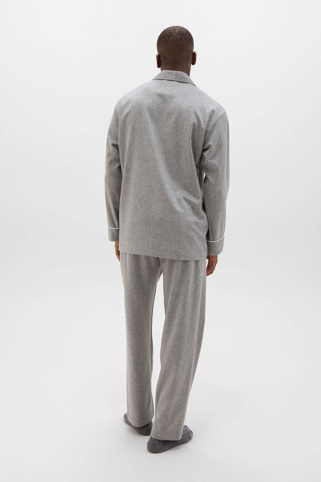 Johnstons of Elgin - Light Grey Cashmere Pyjama Lounge Set