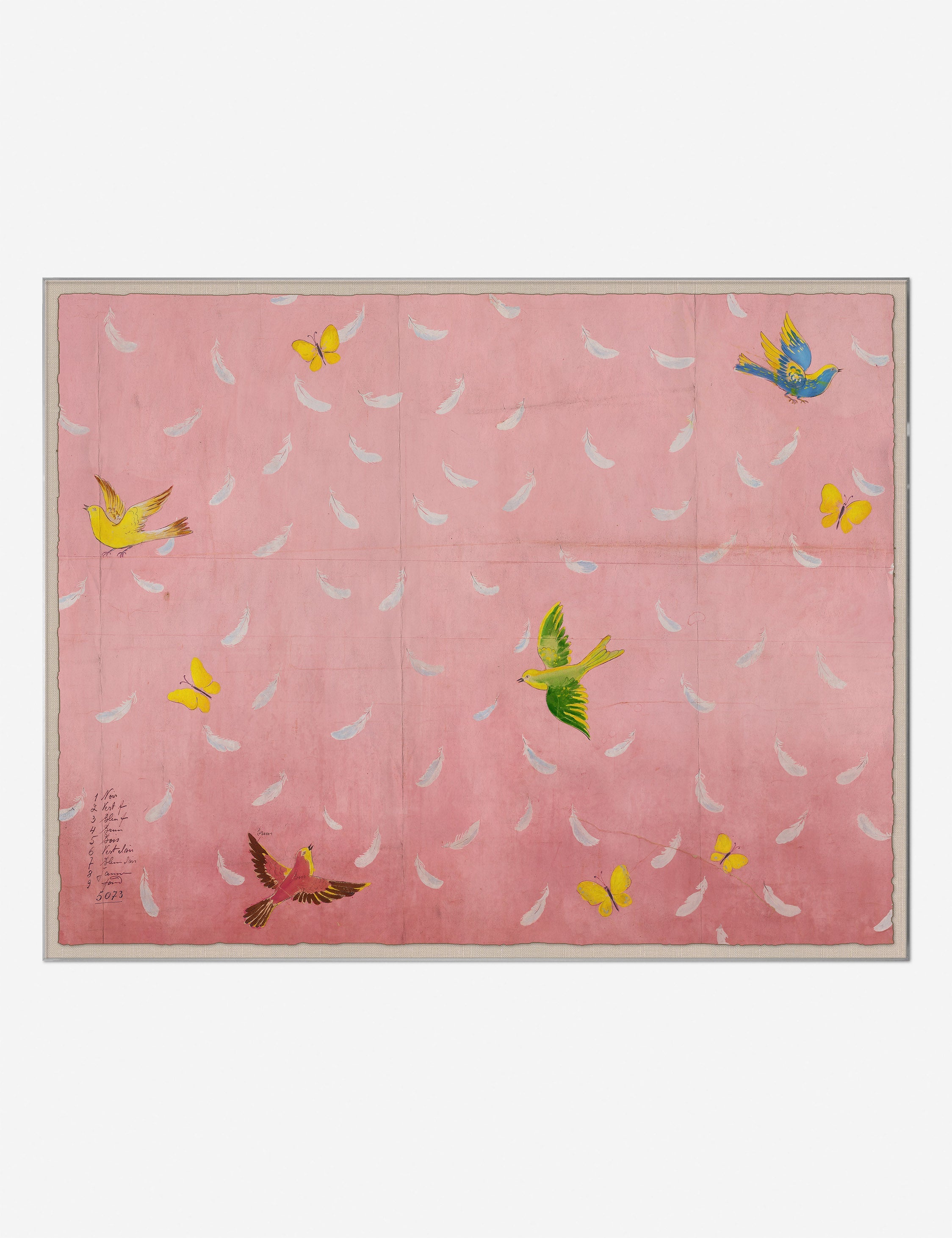 Lulu and Georgia - Feathers Print by Paule Marrot