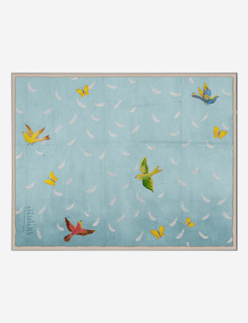Lulu and Georgia - Feathers Print by Paule Marrot