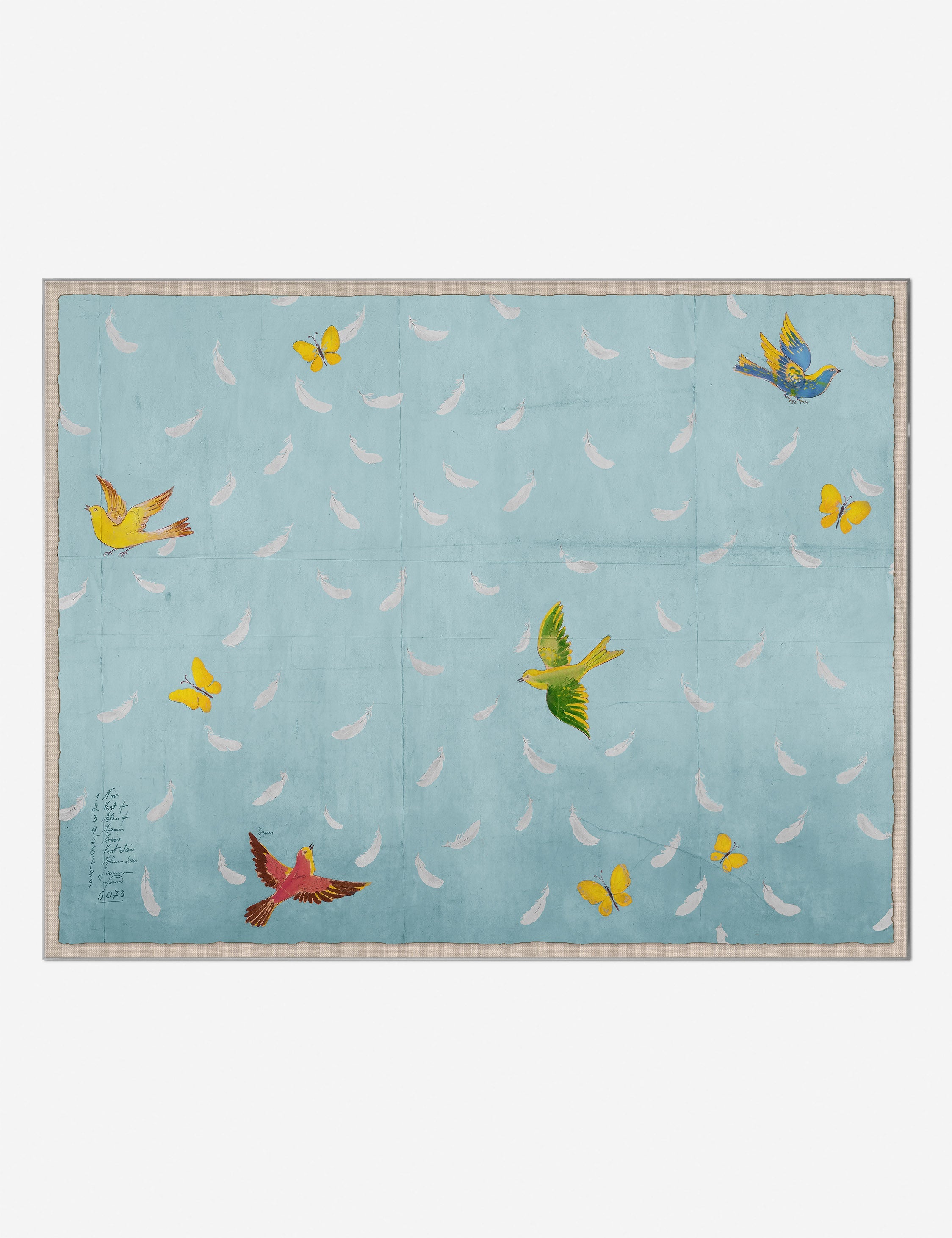 Lulu and Georgia - Feathers Print by Paule Marrot