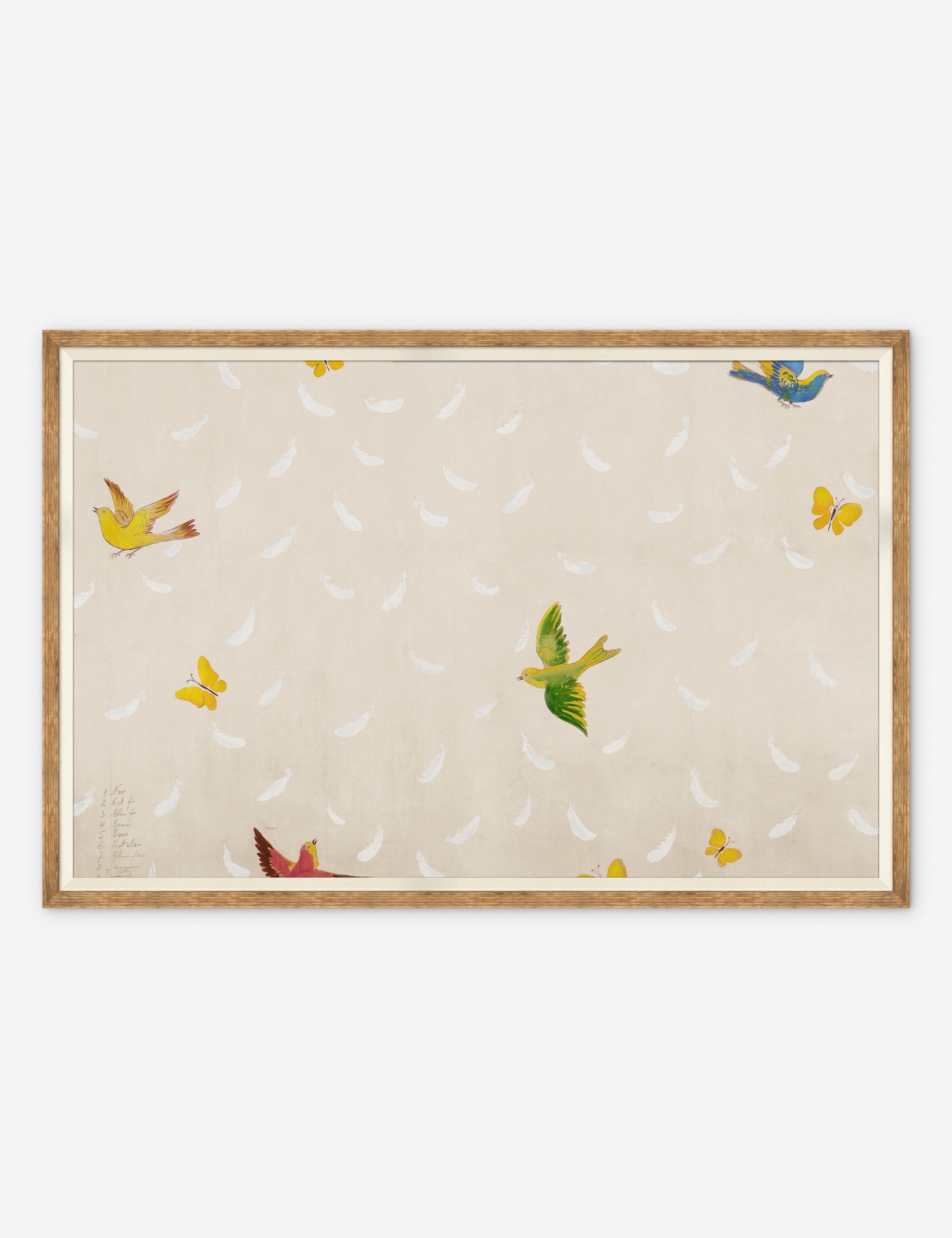 Lulu and Georgia - Feathers Print by Paule Marrot