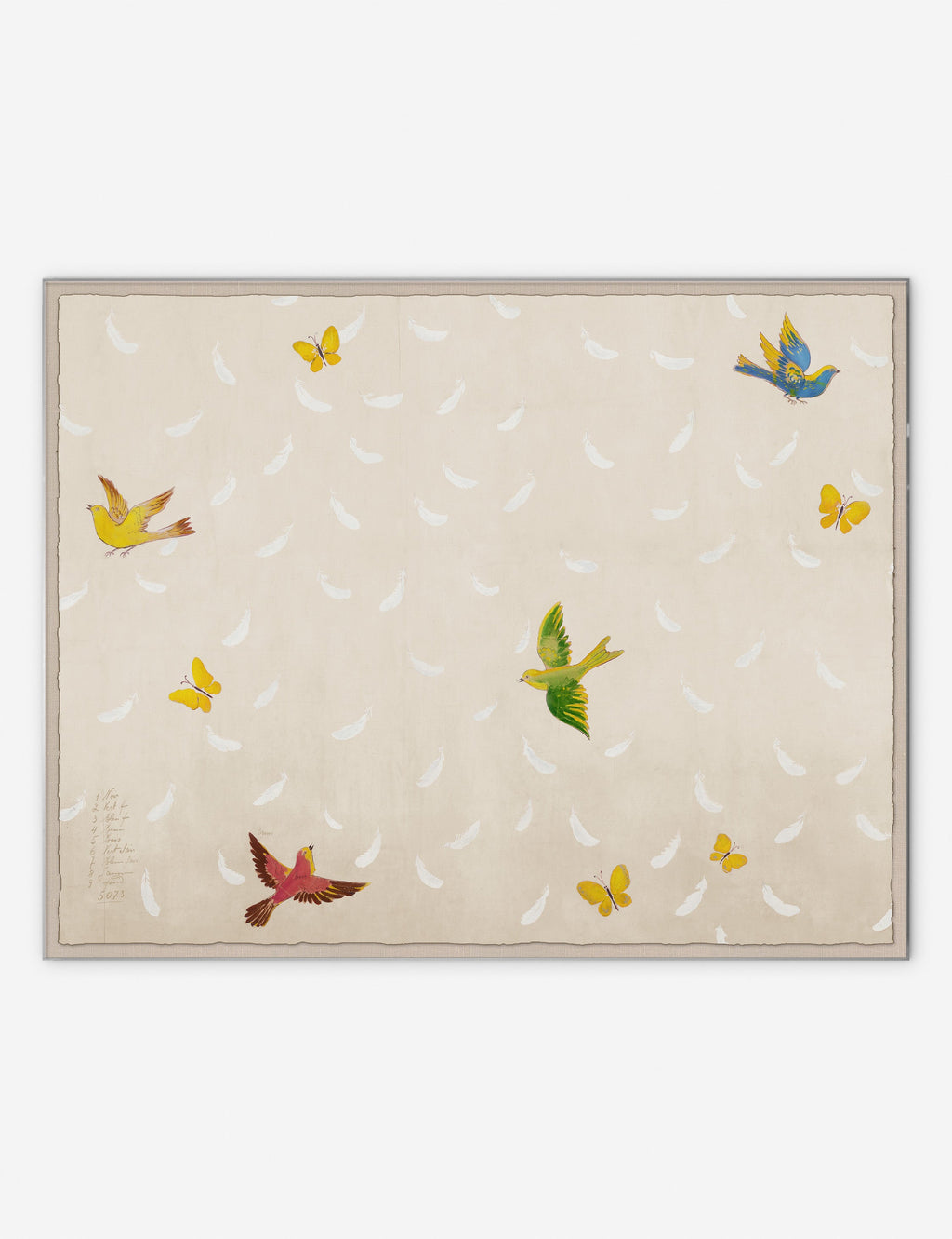 Lulu and Georgia - Feathers Print by Paule Marrot