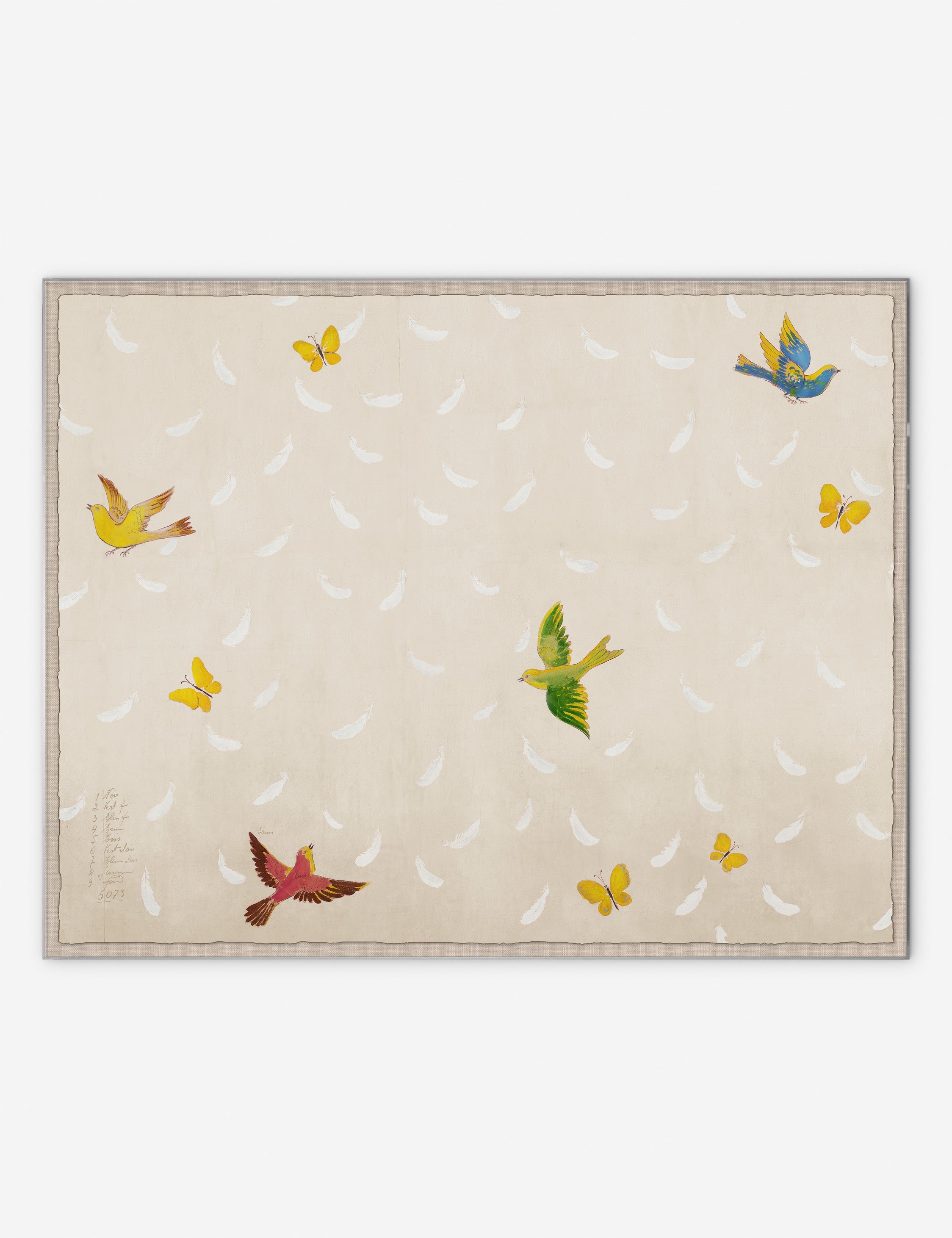 Lulu and Georgia - Feathers Print by Paule Marrot