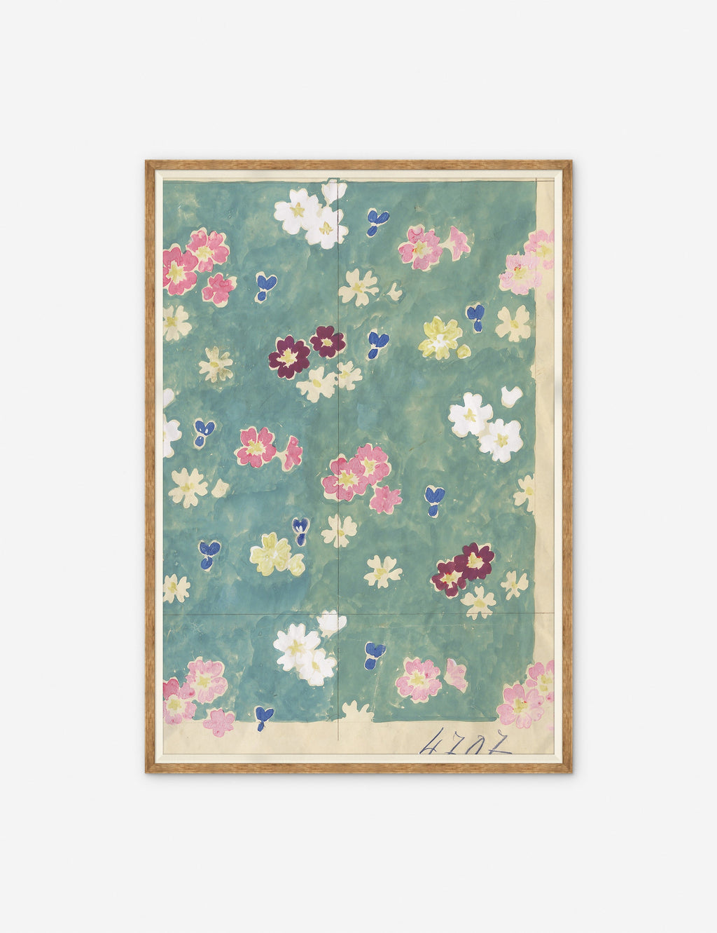 Lulu and Georgia - Flower Field Diptych Print by Paule Marrot