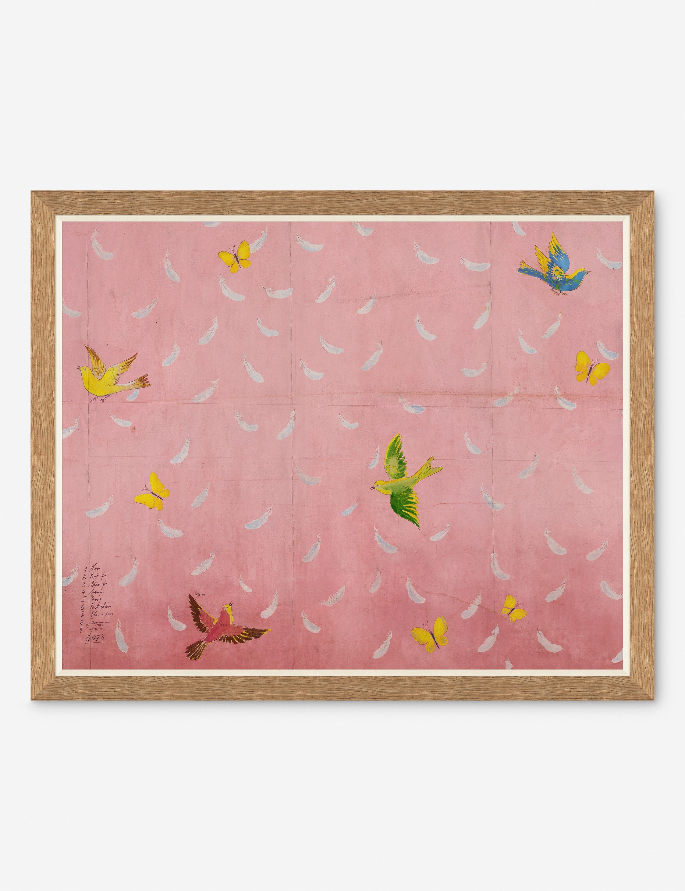 Lulu and Georgia - Feathers Print by Paule Marrot