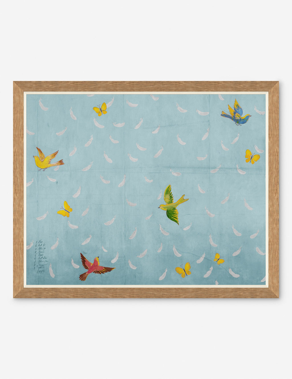 Lulu and Georgia - Feathers Print by Paule Marrot