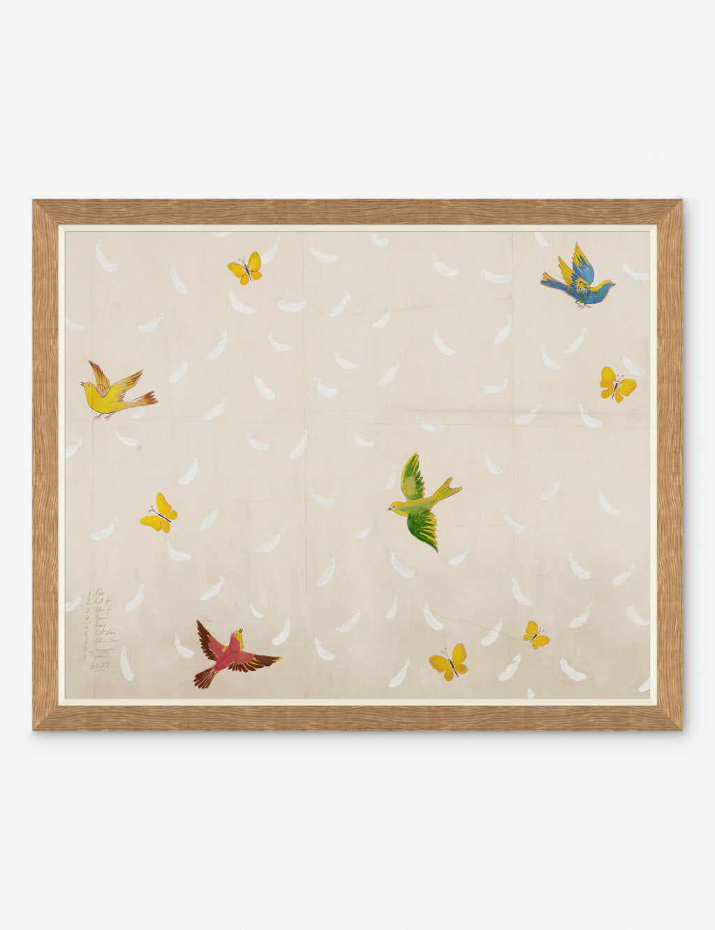Lulu and Georgia - Feathers Print by Paule Marrot