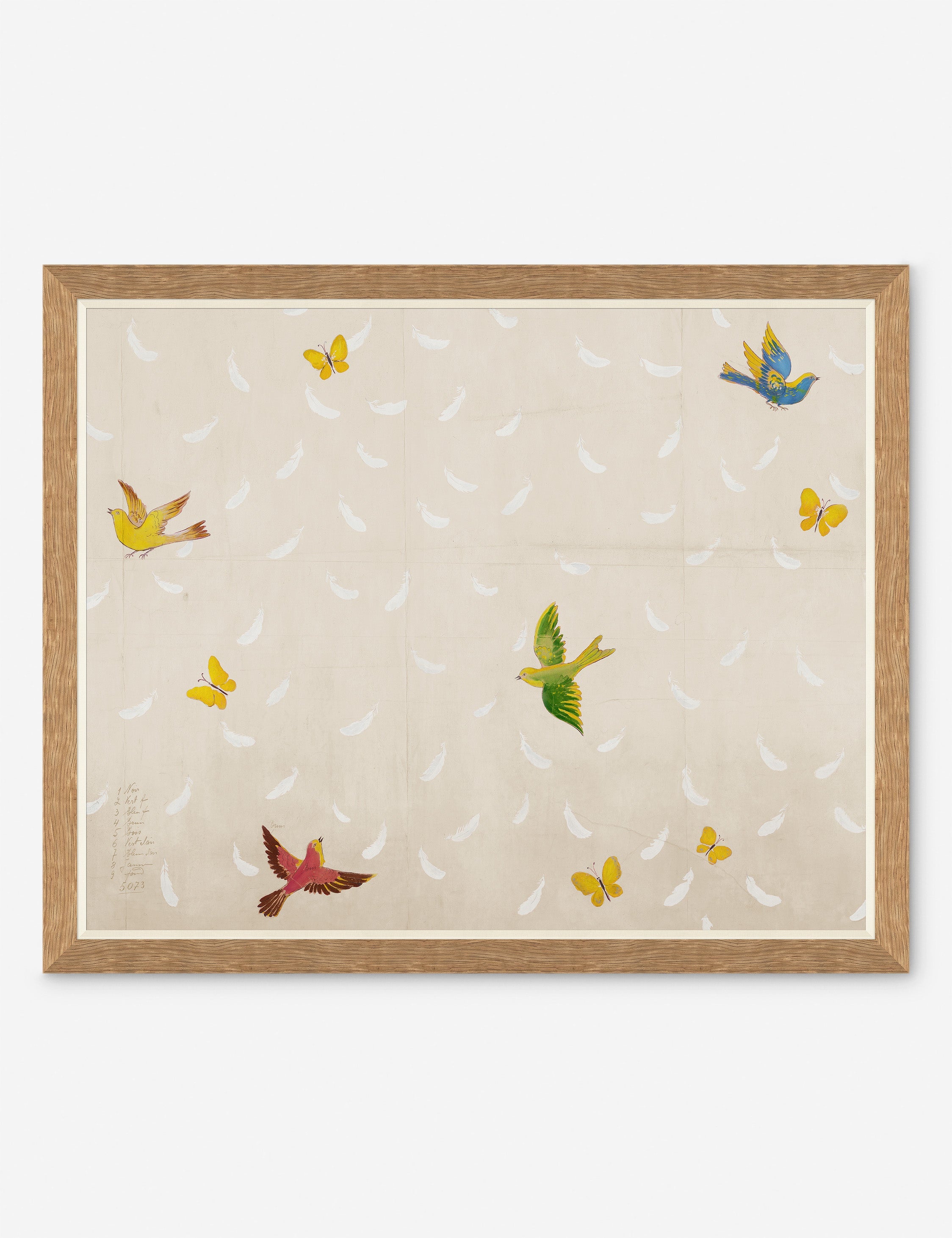 Lulu and Georgia - Feathers Print by Paule Marrot