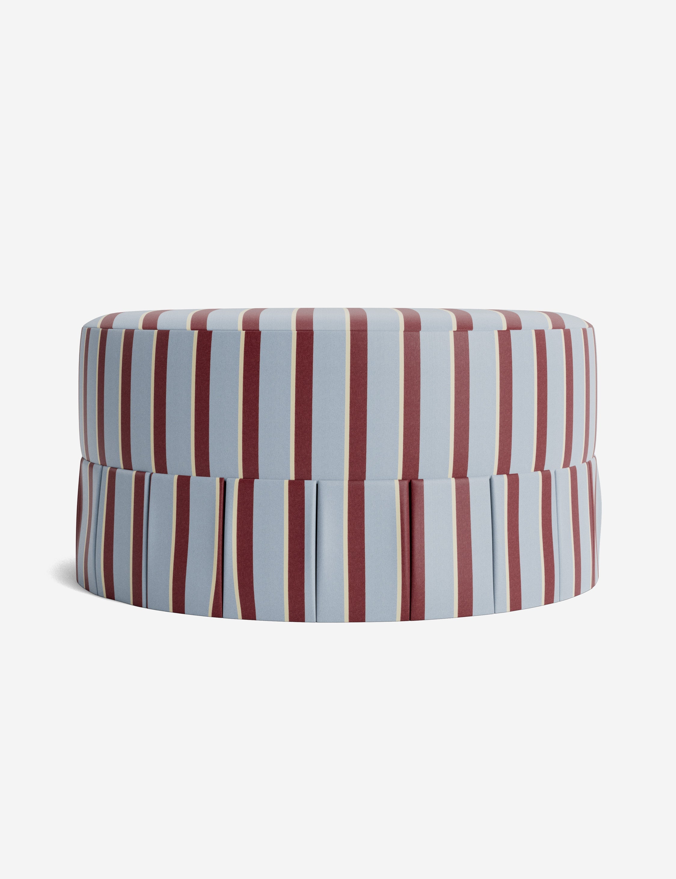 Lulu and Georgia - Portola Pleated Round Ottoman