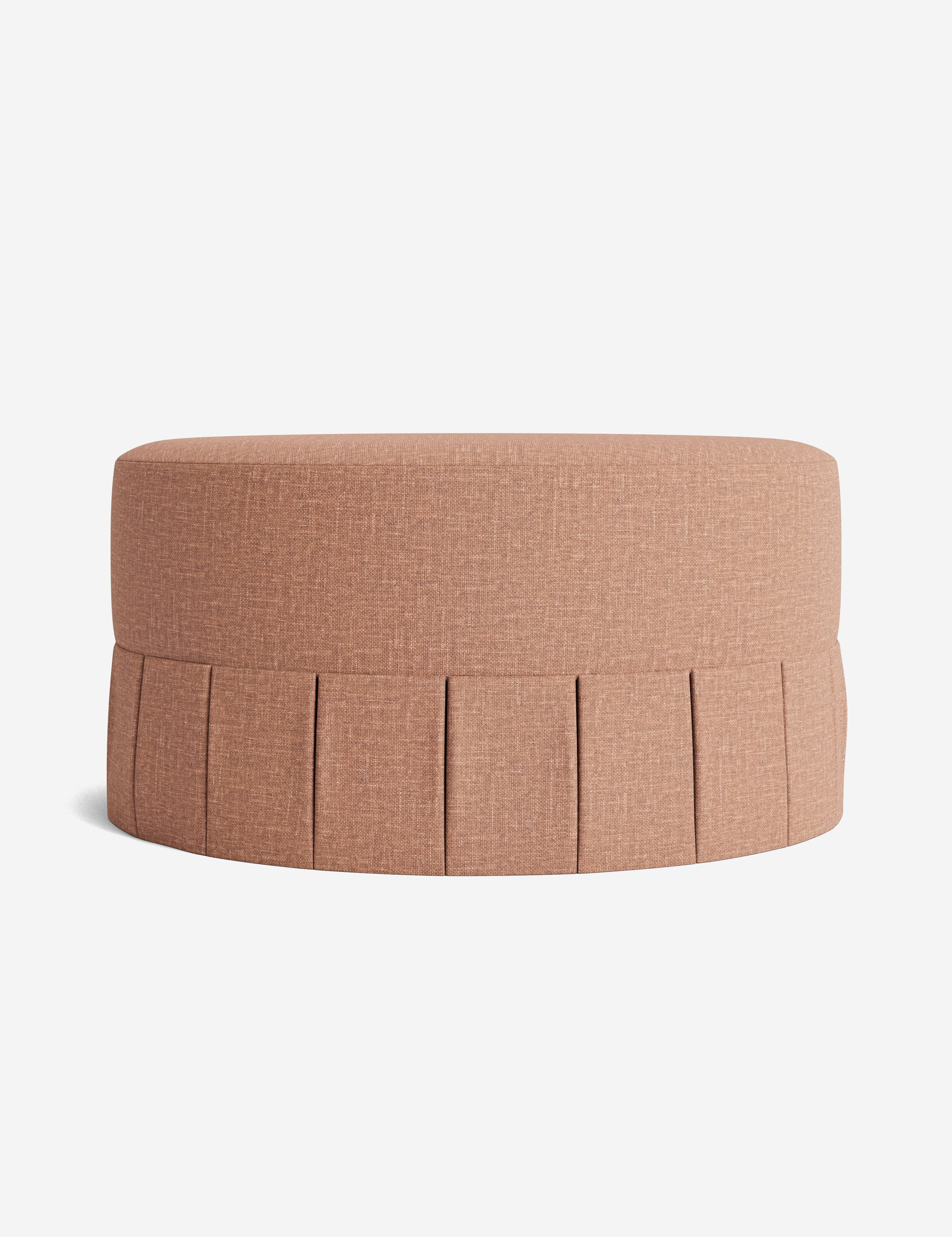 Lulu and Georgia - Portola Pleated Round Ottoman
