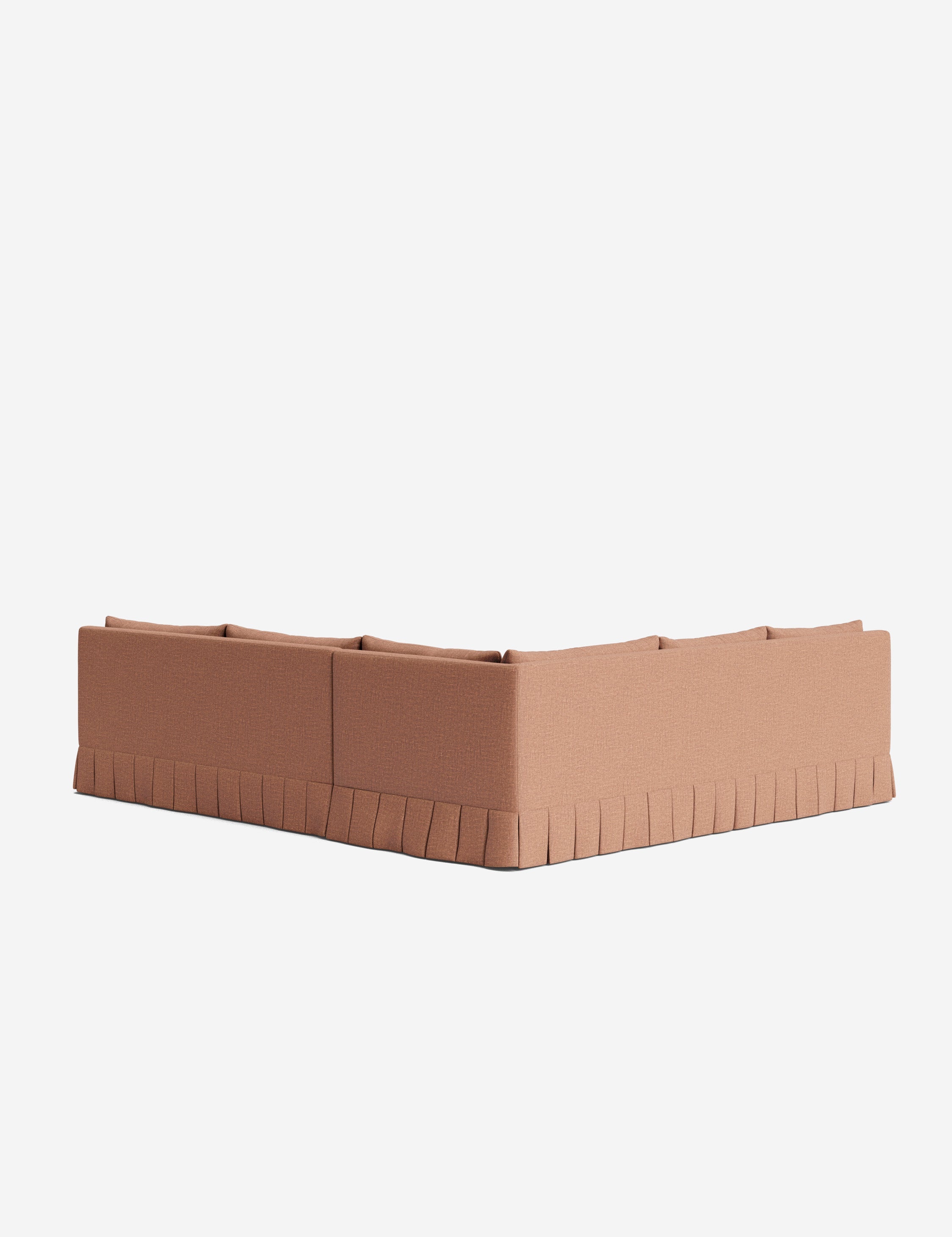 Lulu and Georgia - Portola Luxe Depth Pleated Corner Sectional Sofa