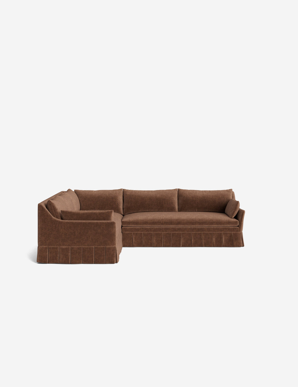 Lulu and Georgia - Portola Luxe Depth Pleated Corner Sectional Sofa