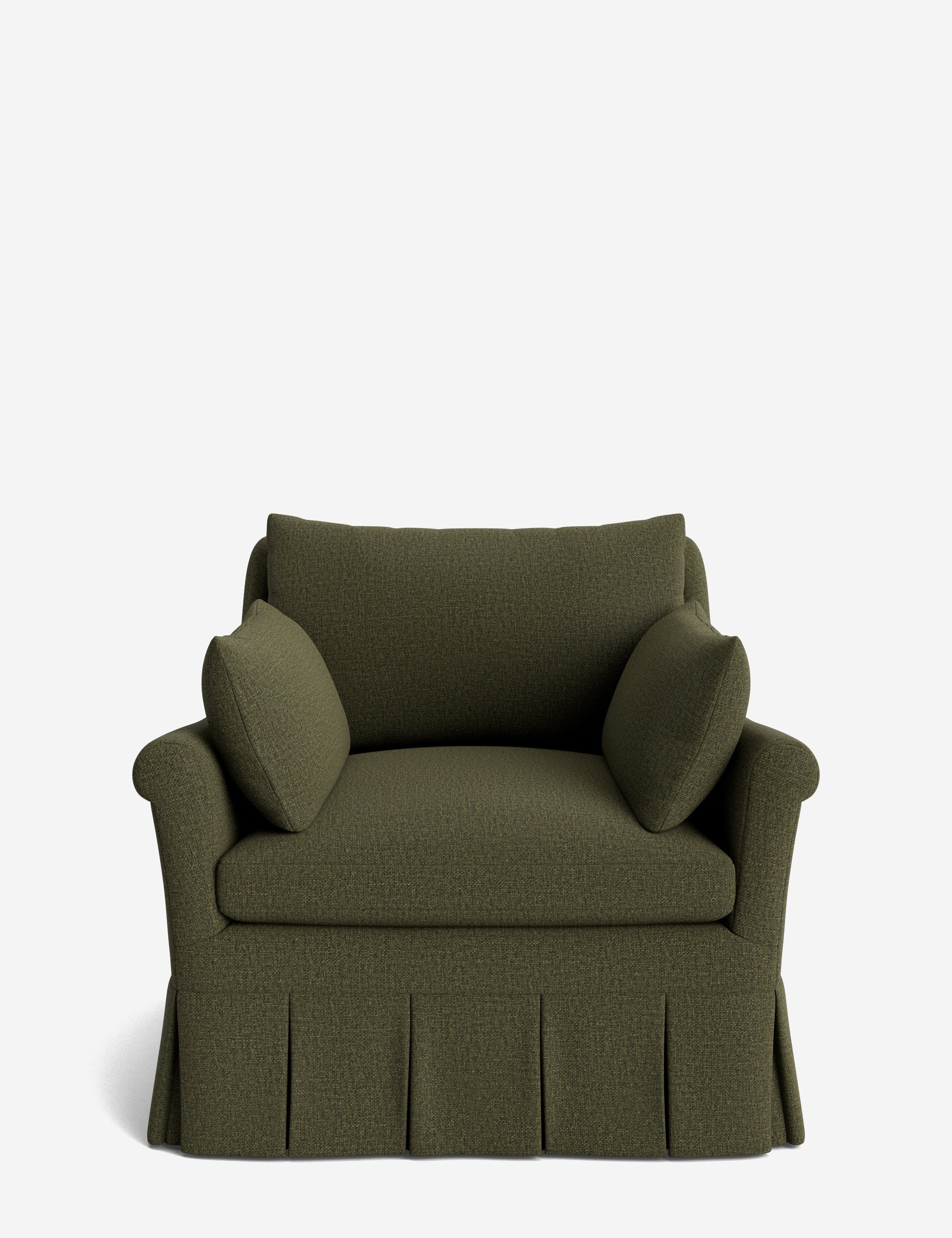 Lulu and Georgia - Portola Rolled Arm Luxe Depth Pleated Chair