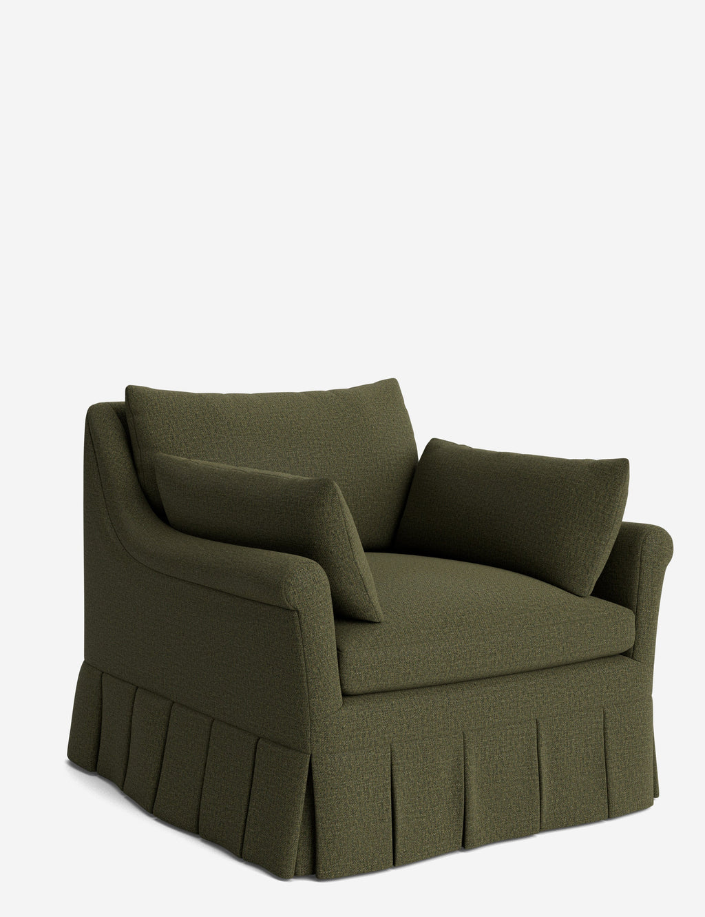 Lulu and Georgia - Portola Rolled Arm Luxe Depth Pleated Chair