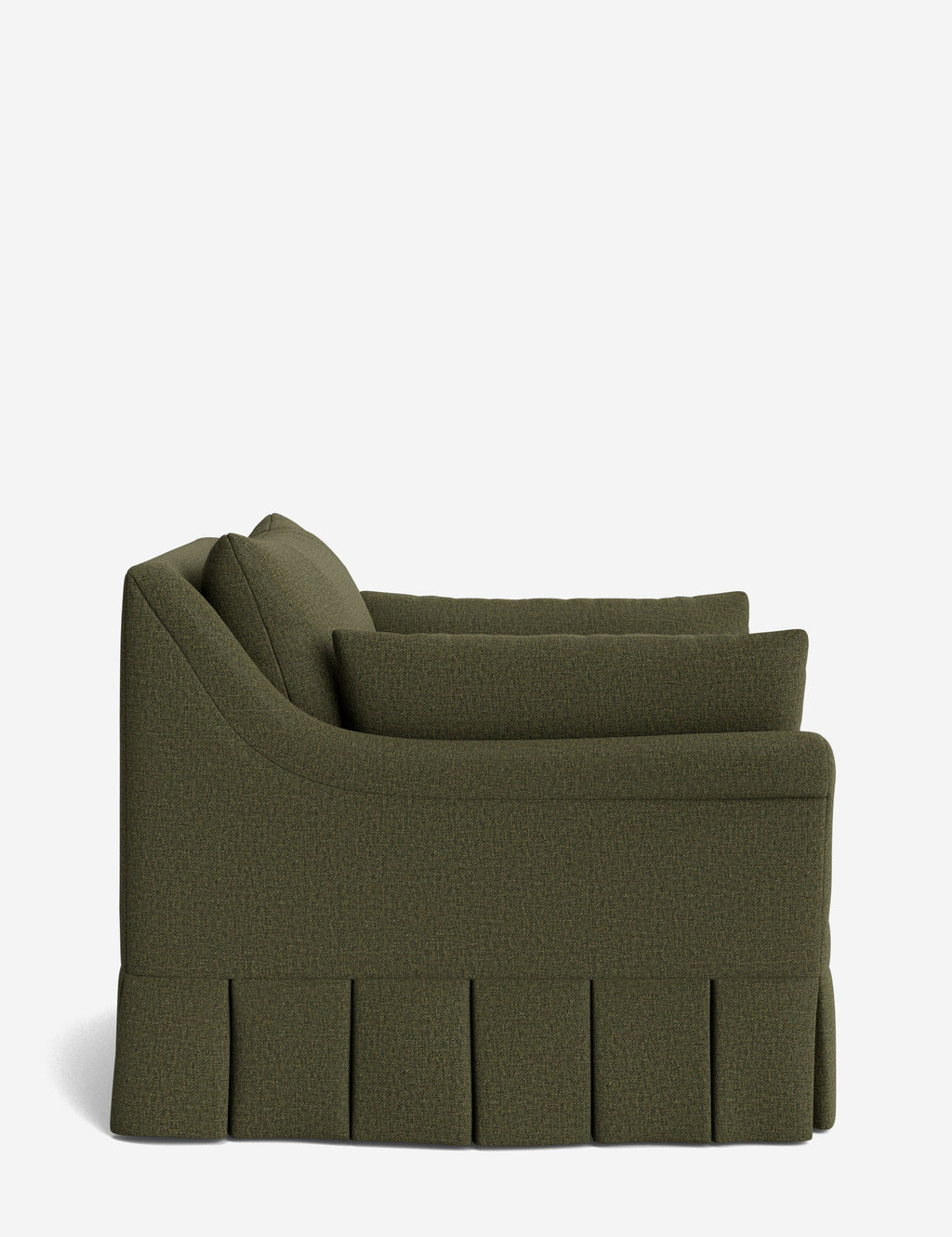 Lulu and Georgia - Portola Rolled Arm Luxe Depth Pleated Chair