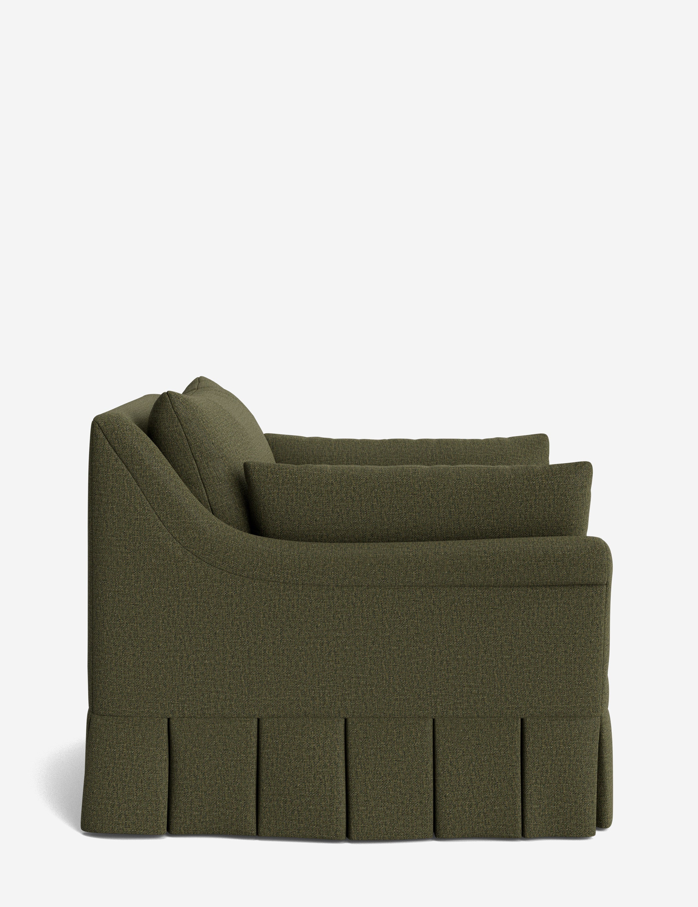 Lulu and Georgia - Portola Rolled Arm Luxe Depth Pleated Chair