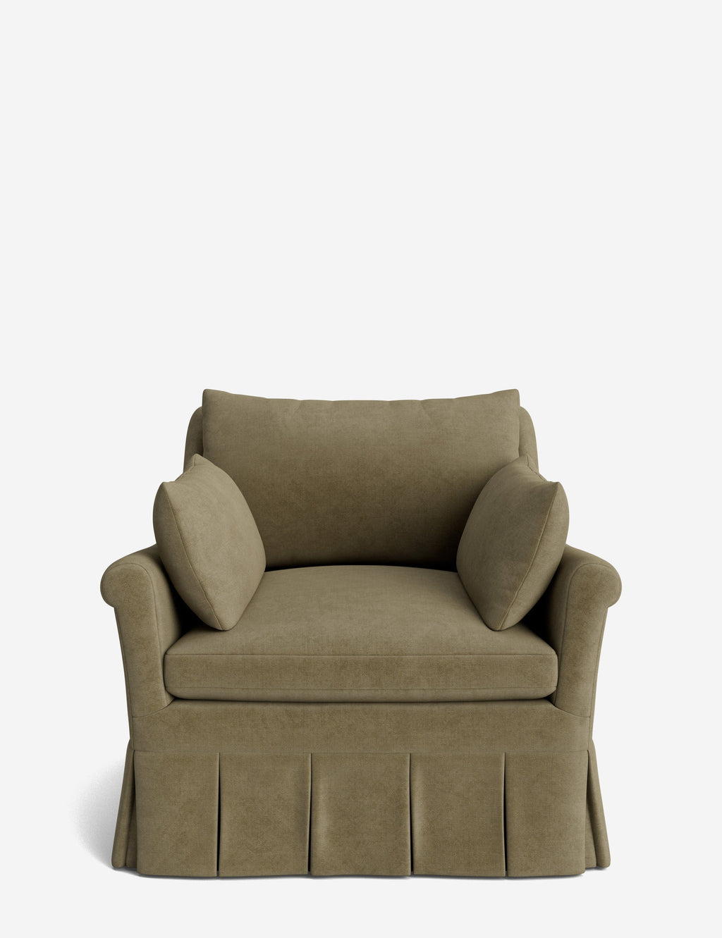Lulu and Georgia - Portola Rolled Arm Luxe Depth Pleated Chair
