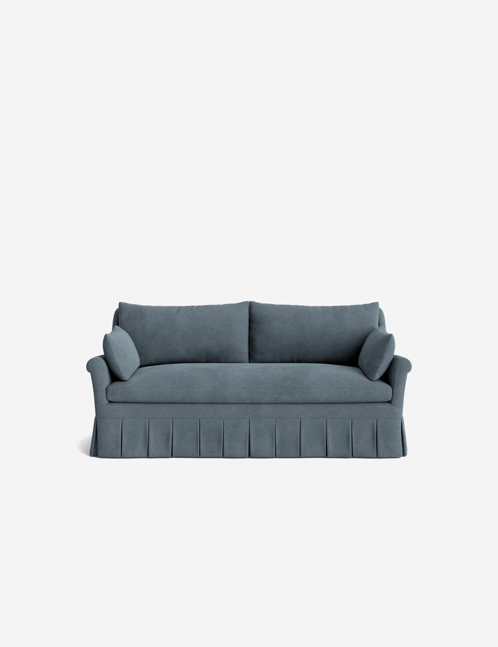 Lulu and Georgia - Portola Rolled Arm Luxe Depth Pleated Sofa