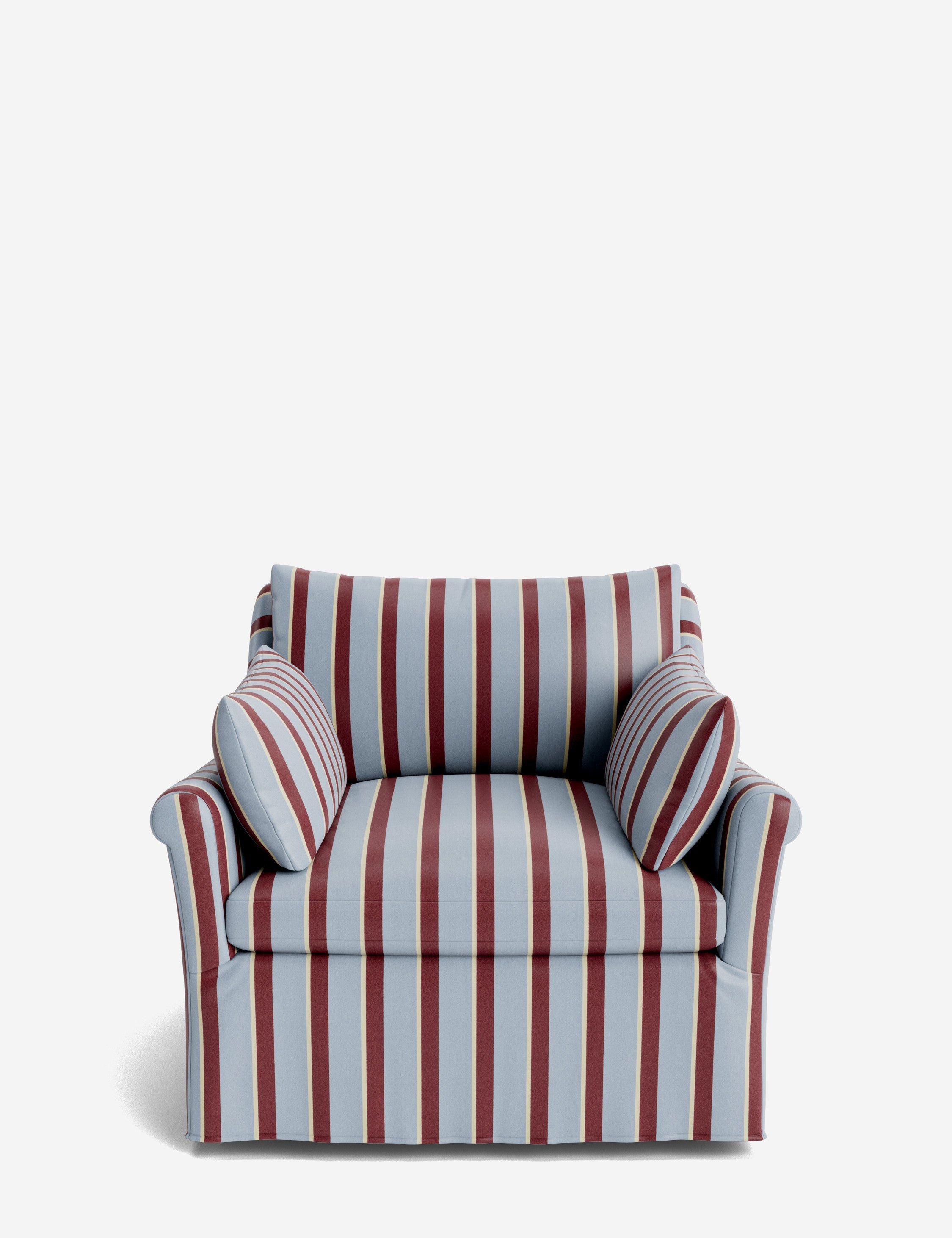 Lulu and Georgia - Portola Rolled Arm Luxe Depth Slipcover Chair