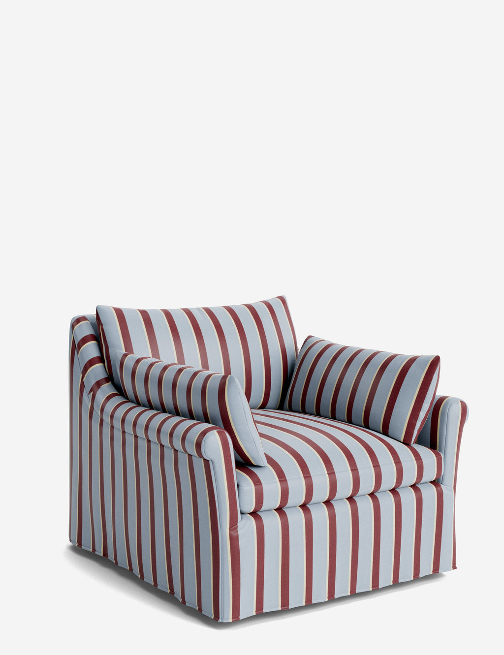 Lulu and Georgia - Portola Rolled Arm Luxe Depth Slipcover Chair