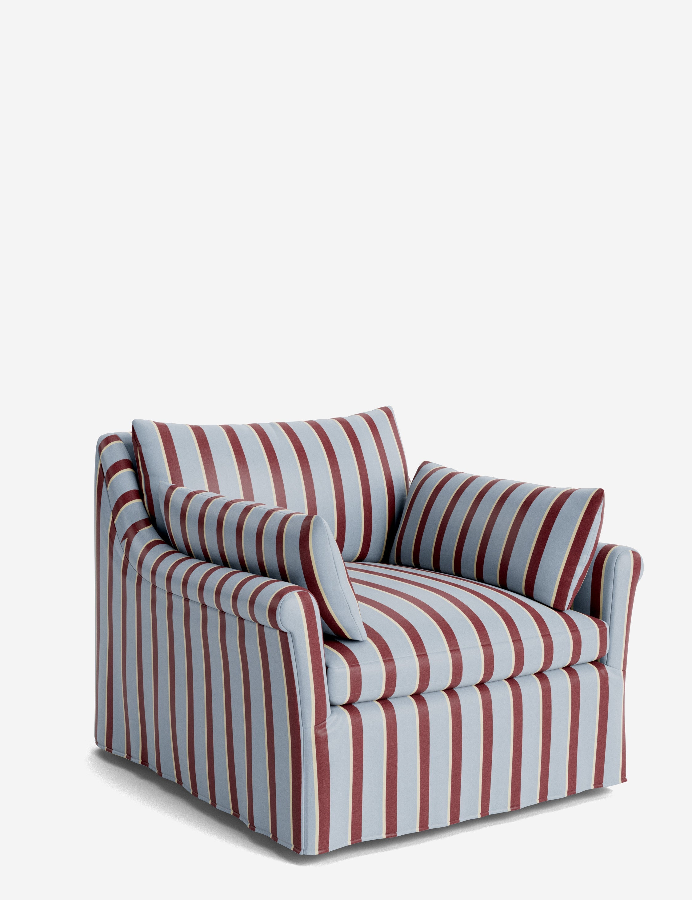 Lulu and Georgia - Portola Rolled Arm Luxe Depth Slipcover Chair