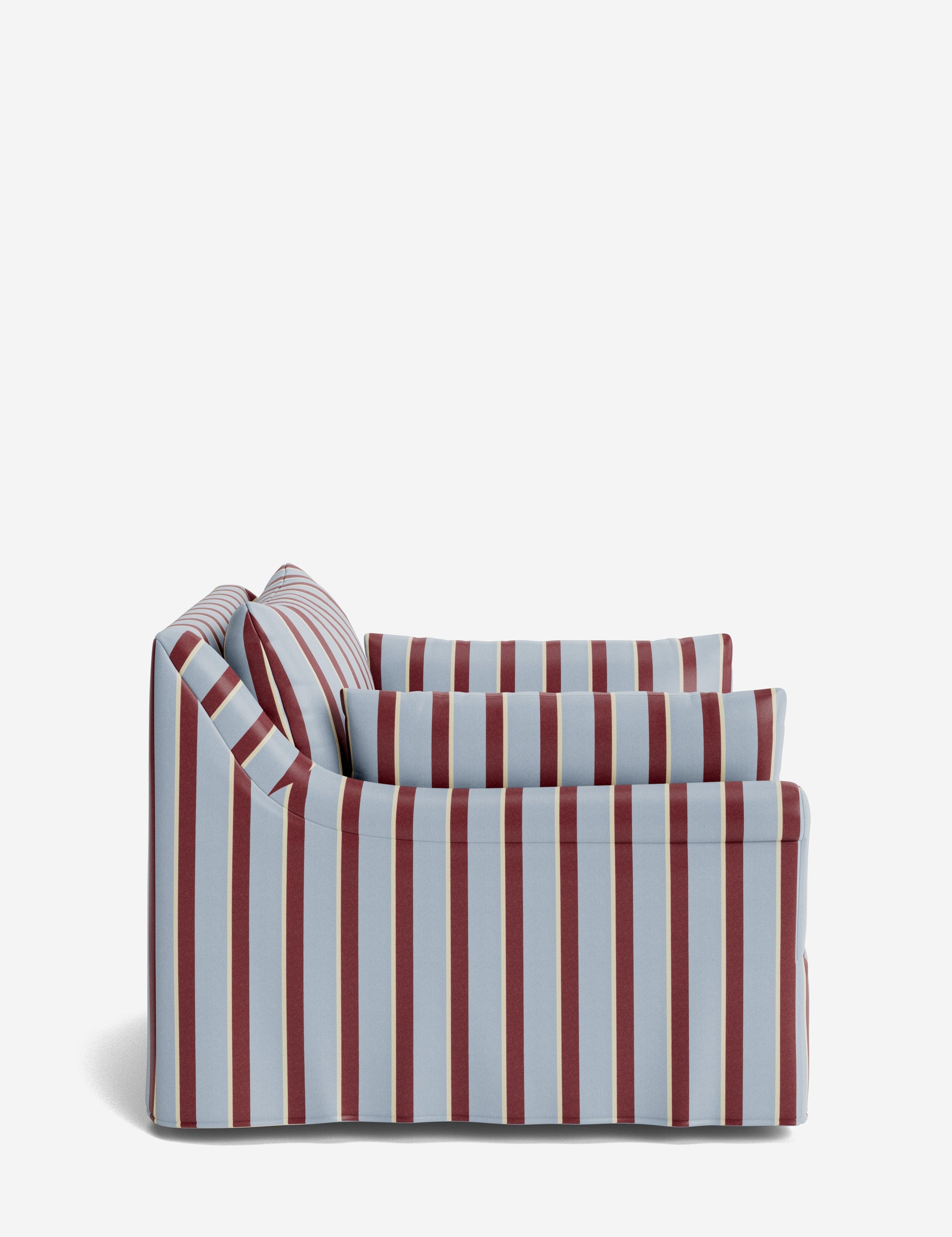 Lulu and Georgia - Portola Rolled Arm Luxe Depth Slipcover Chair