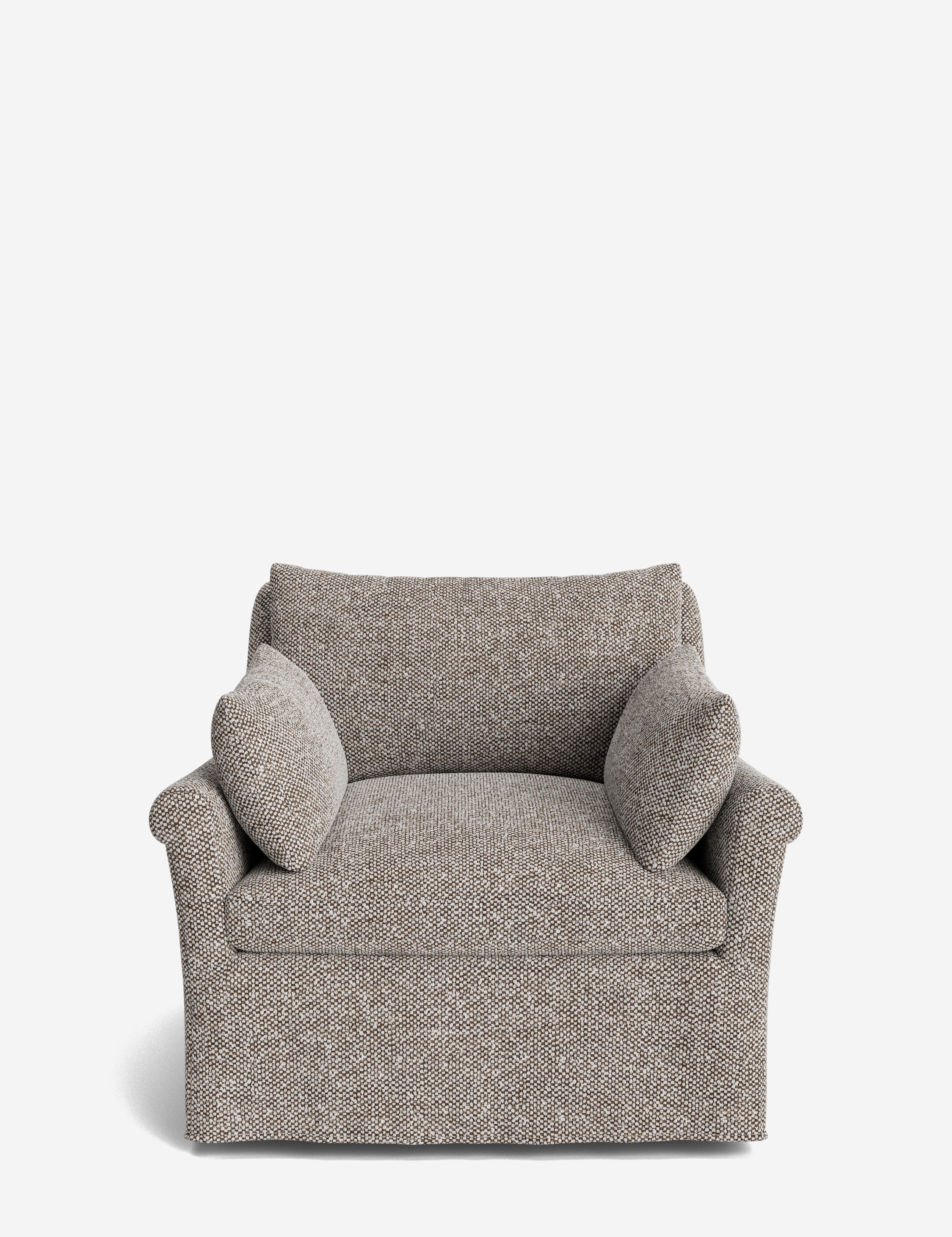 Lulu and Georgia - Portola Rolled Arm Luxe Depth Slipcover Chair