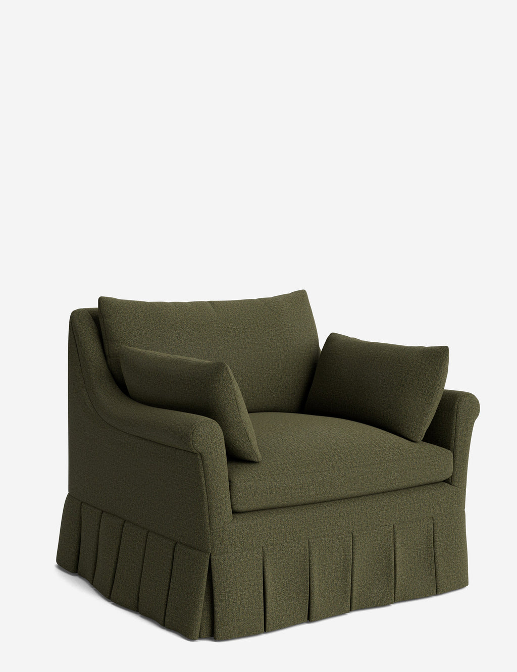 Lulu and Georgia - Portola Rolled Arm Pleated Accent Chair