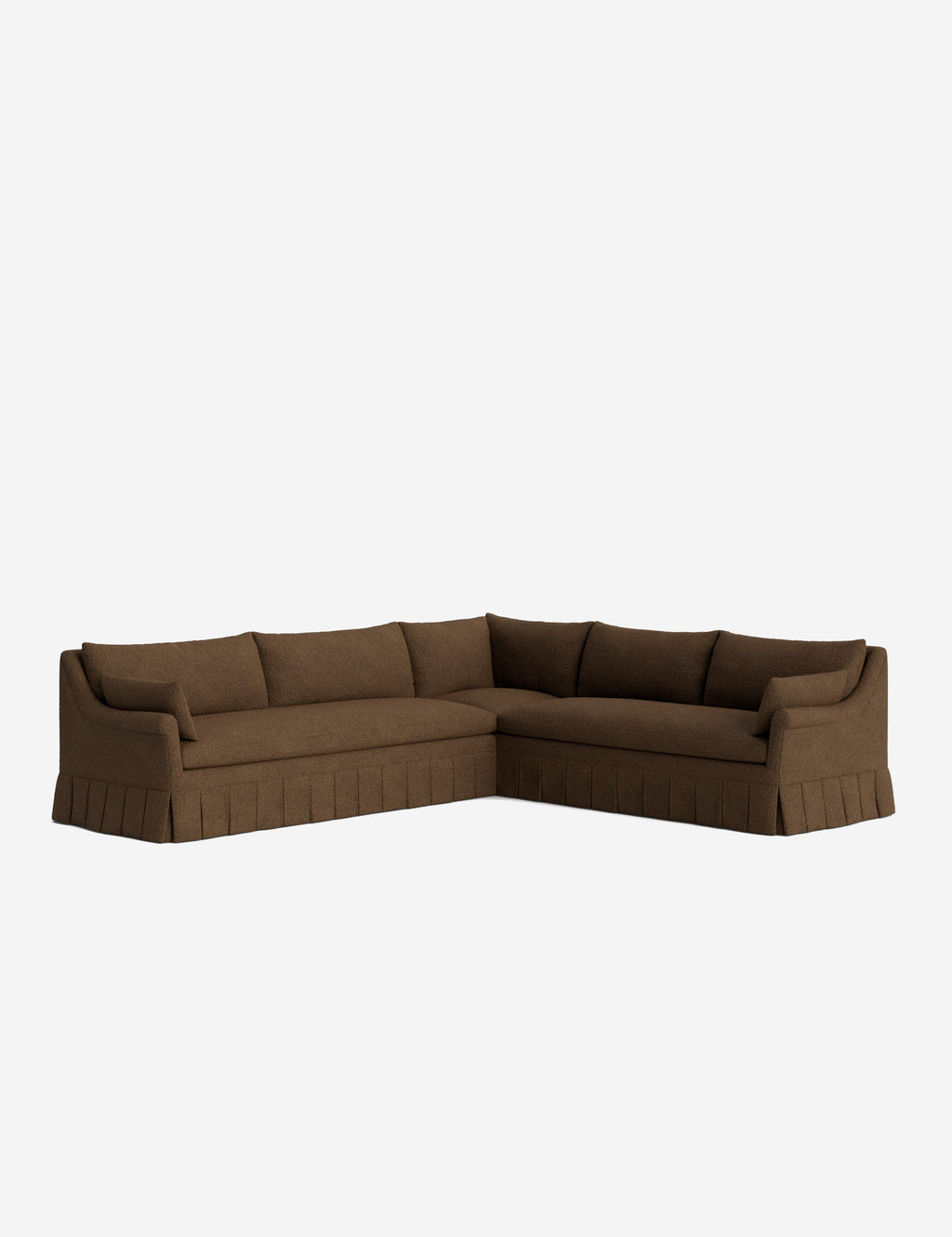Lulu and Georgia - Portola Rolled Arm Pleated Sectional Sofa