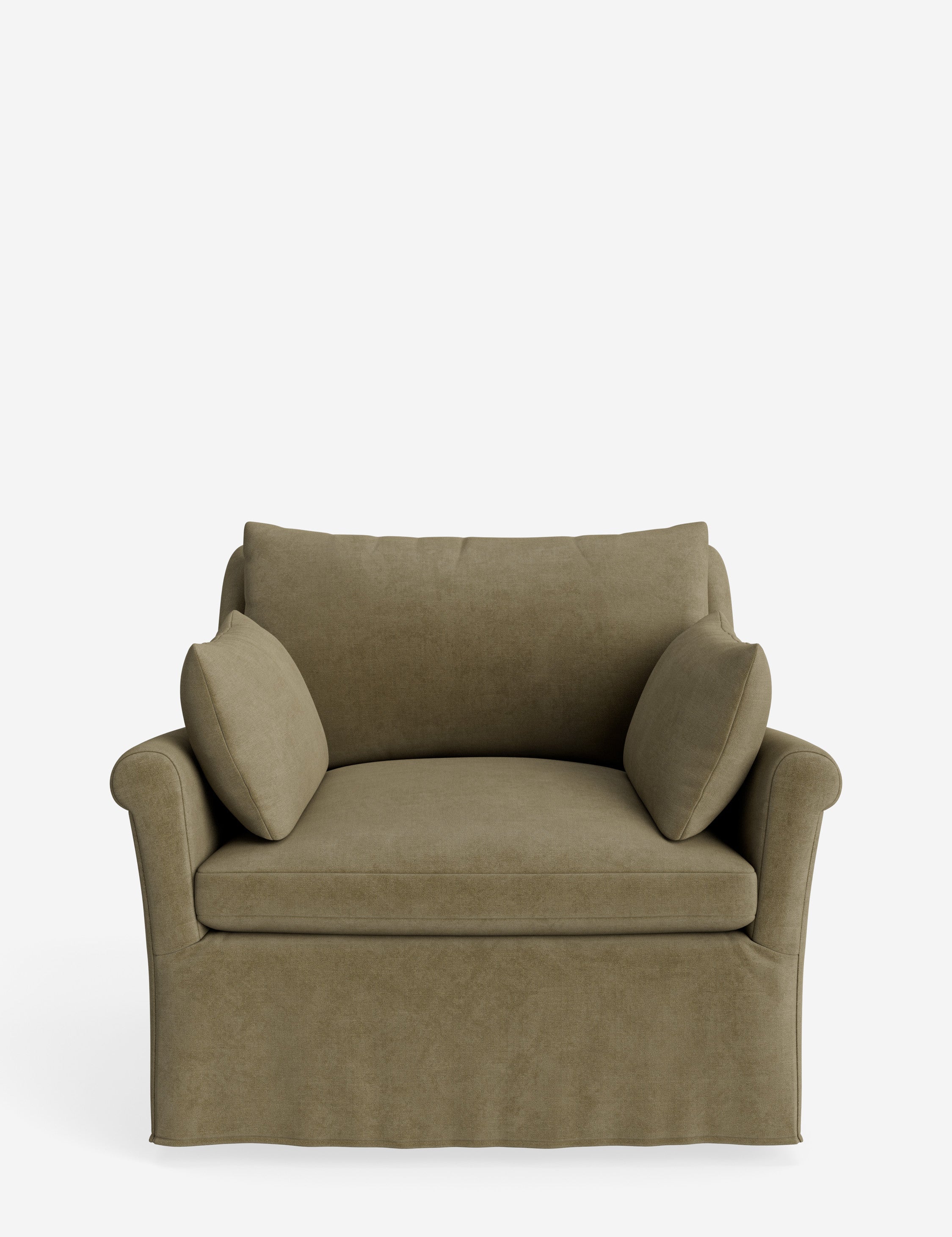 Lulu and Georgia - Portola Rolled Arm Slipcover Chair