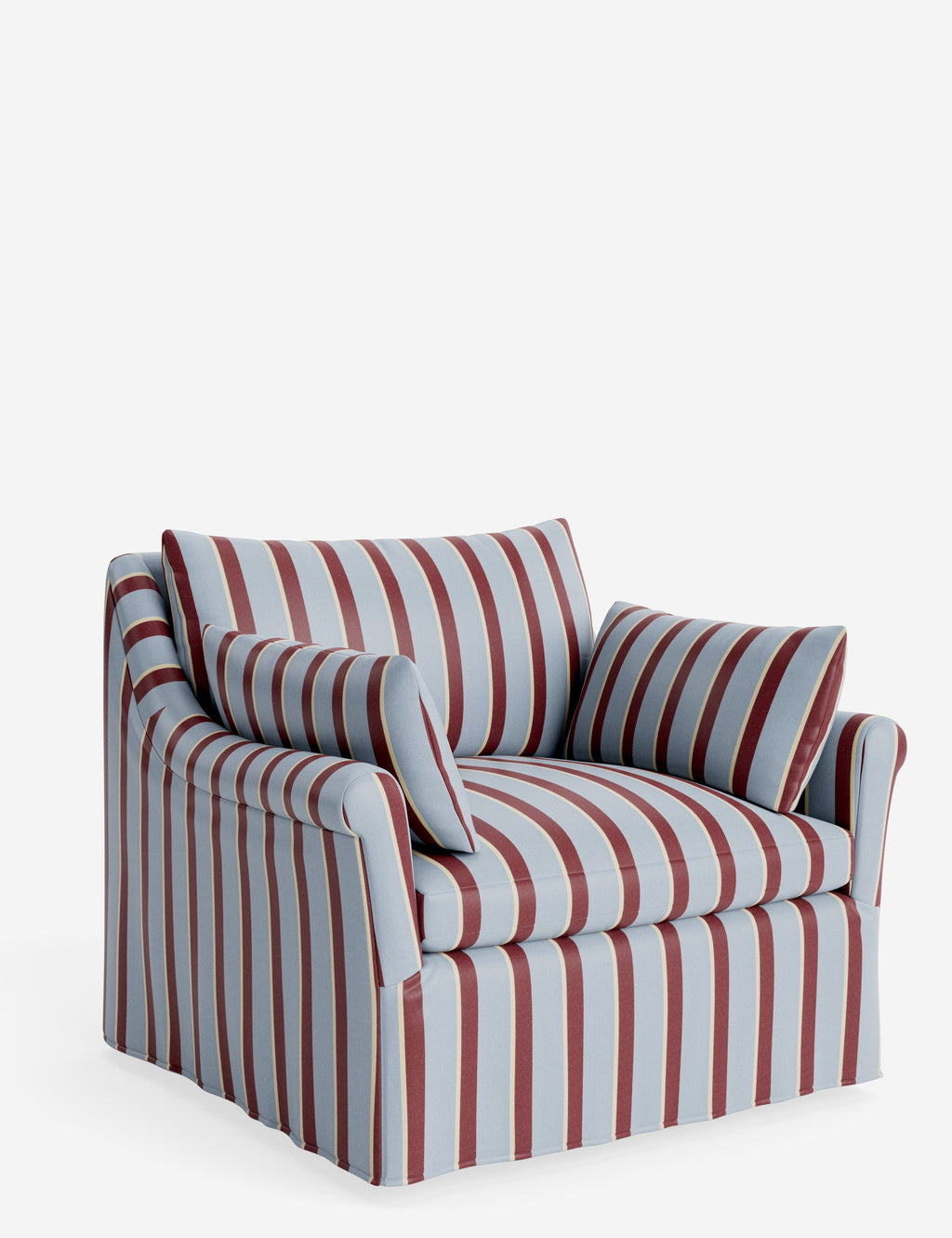 Lulu and Georgia - Portola Rolled Arm Slipcover Chair