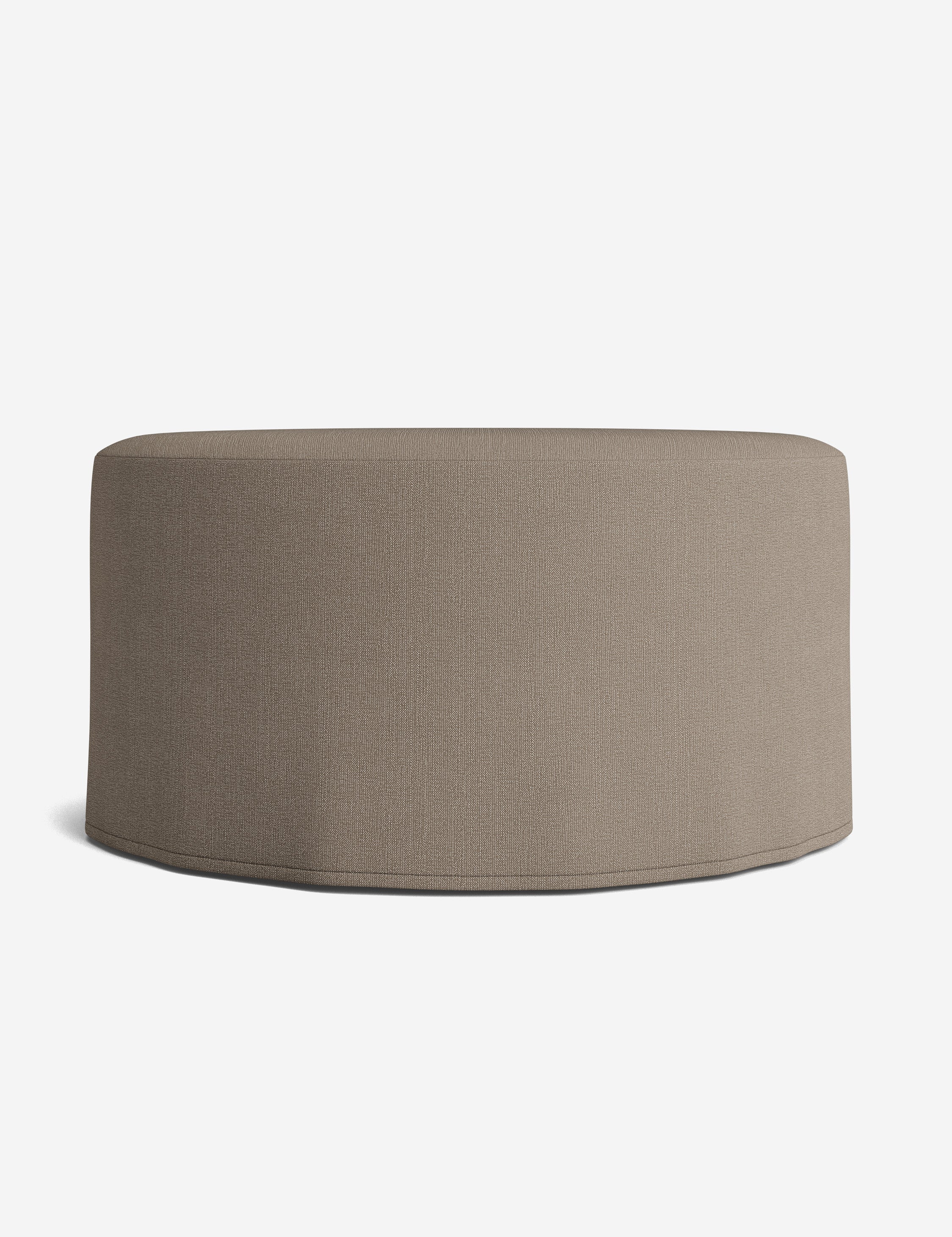 Lulu and Georgia - Portola Slipcover Round Ottoman