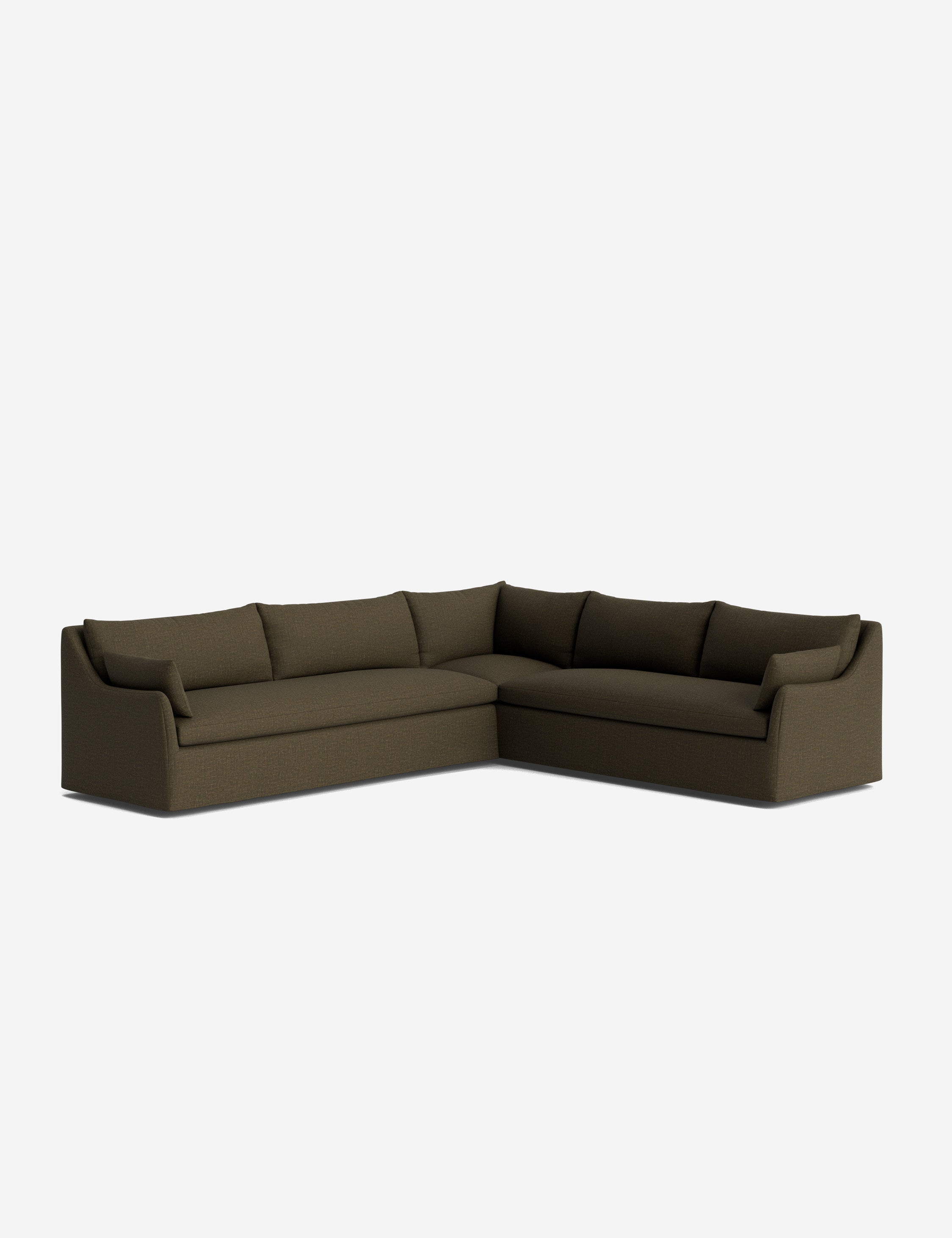 Lulu and Georgia - Portola Slipcover Corner Sectional Sofa