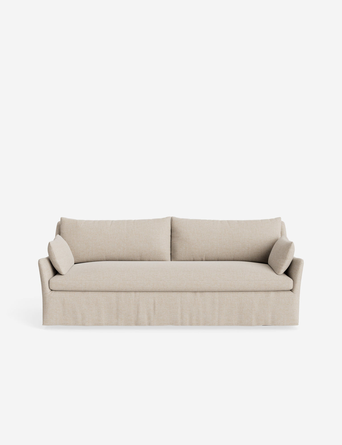 Lulu and Georgia - Open Box: Portola Slipcover Sofa, Flax Performance Cotton Weave 84"W