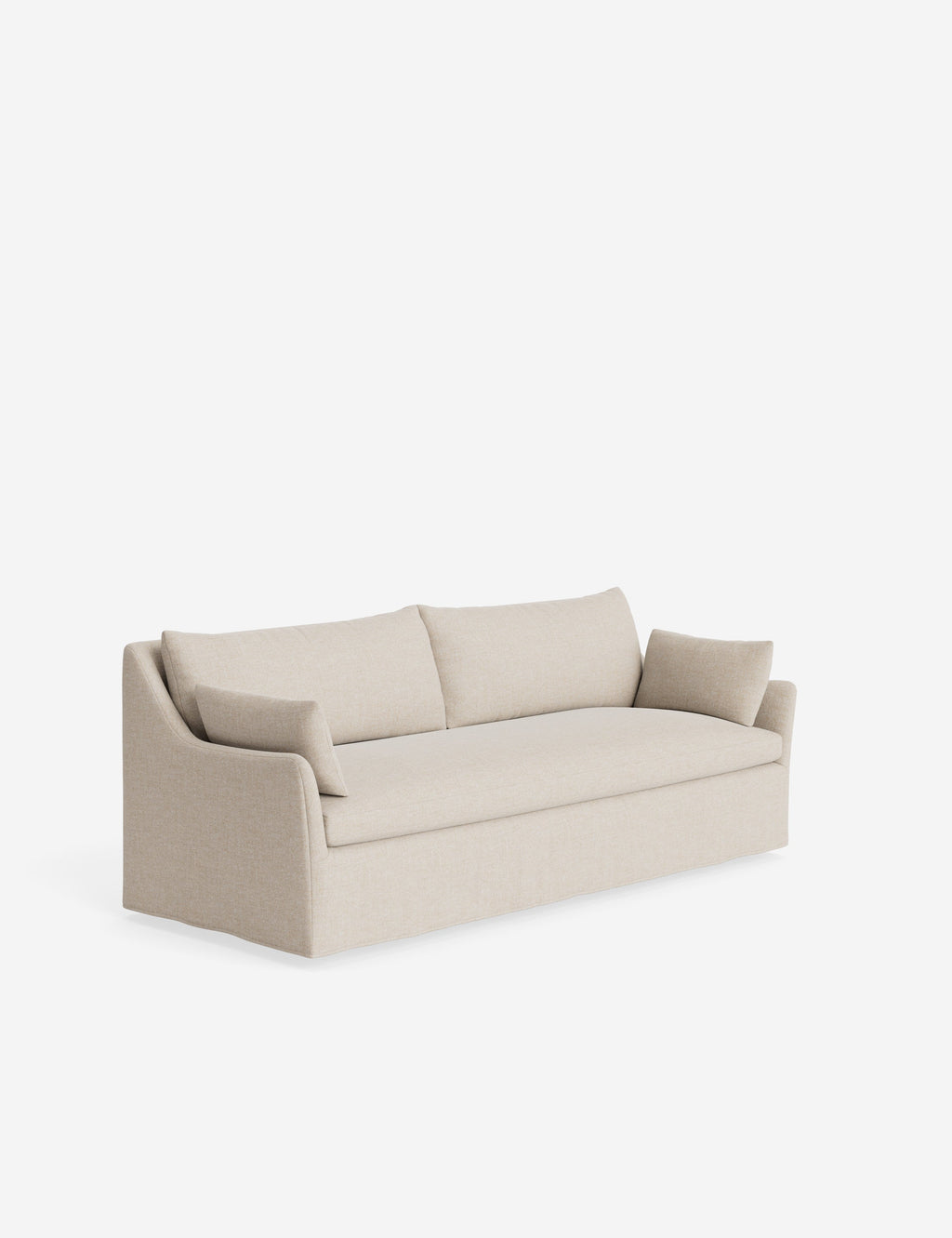 Lulu and Georgia - Open Box: Portola Slipcover Sofa, Flax Performance Cotton Weave 84"W