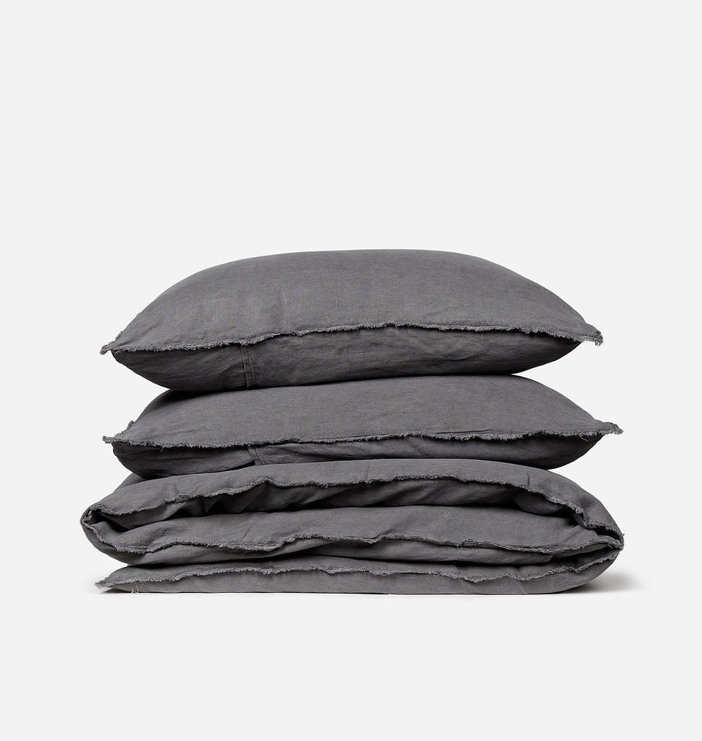 Amber Interiors - Blair Linen Duvet Cover