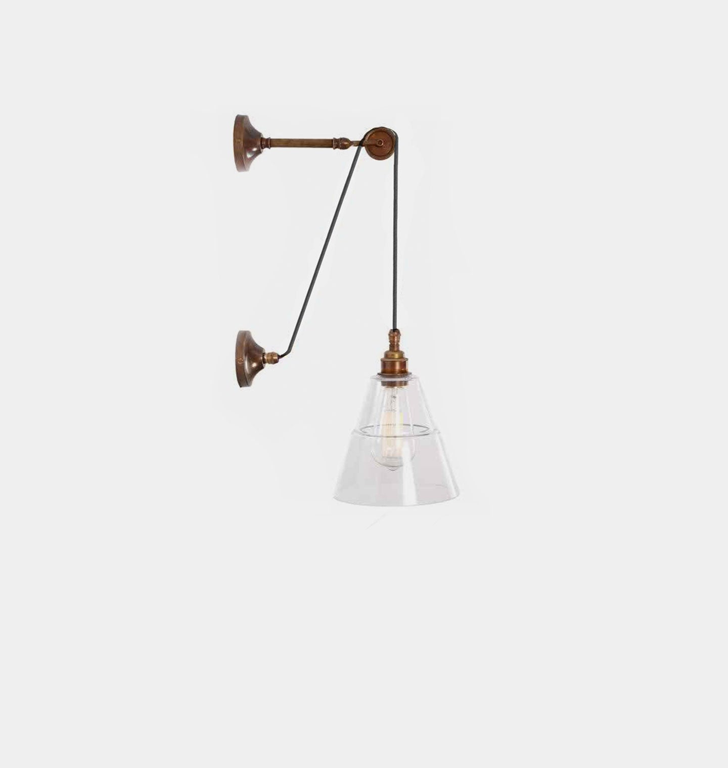 Amber Interiors - Rigale Coolie Pulley Wall Light