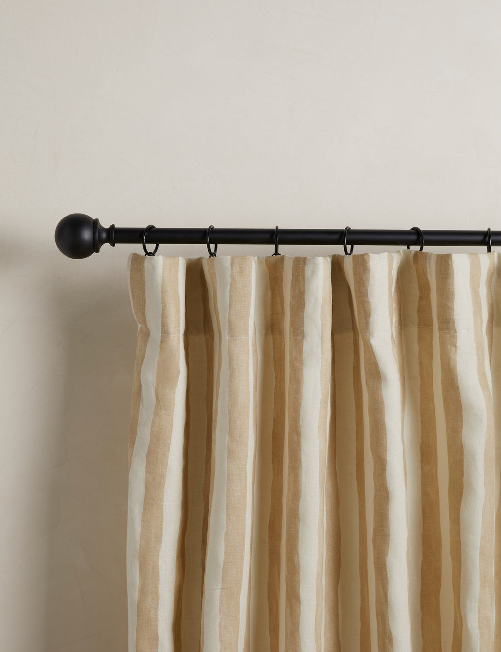 Lulu and Georgia - Painterly Stripe Linen Curtain Panel by Sarah Sherman Samuel