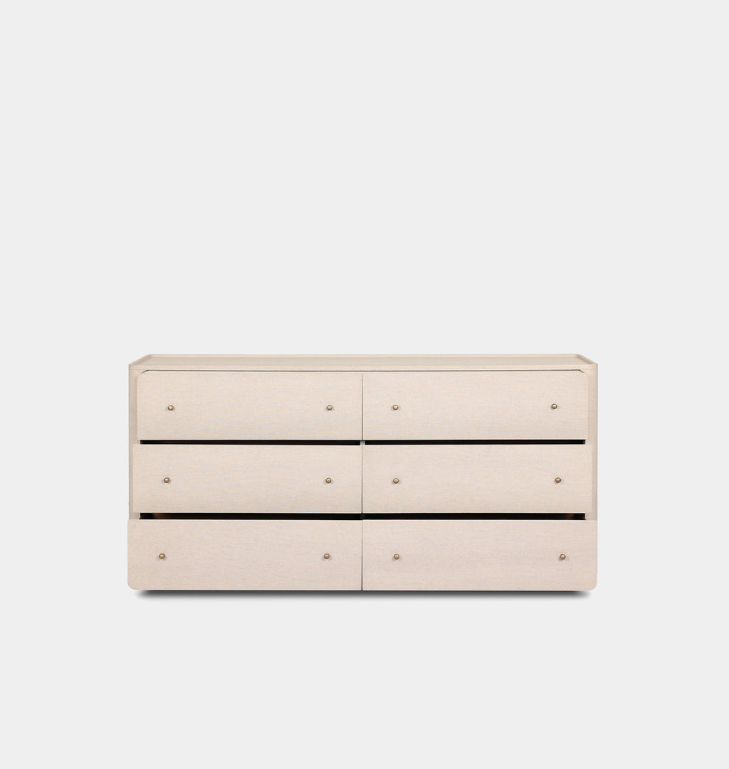Amber Interiors - Paula 6 Drawer Dresser