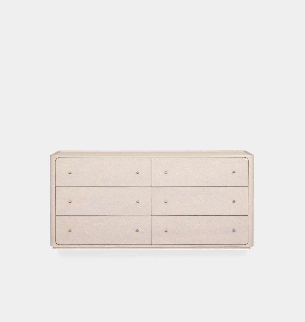 Amber Interiors - Paula 6 Drawer Dresser