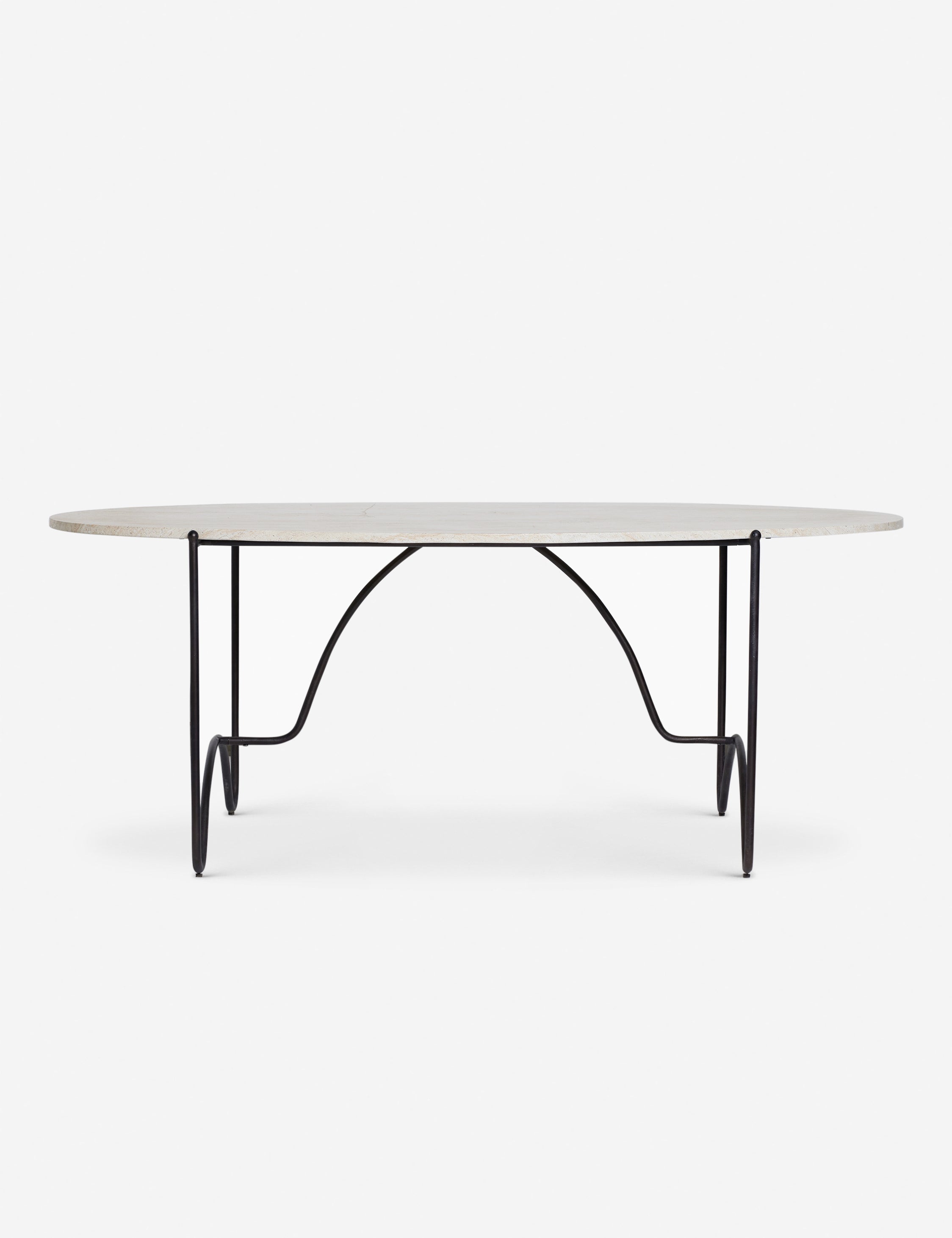 Lulu and Georgia - Peggy Outdoor Oval Dining Table by Sarah Sherman Samuel