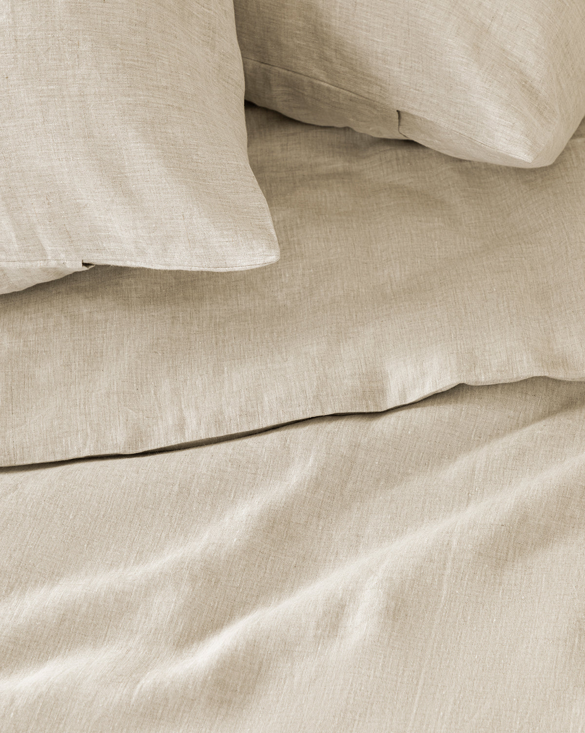 McGee & Co - Penelope Beige Linen Duvet Cover