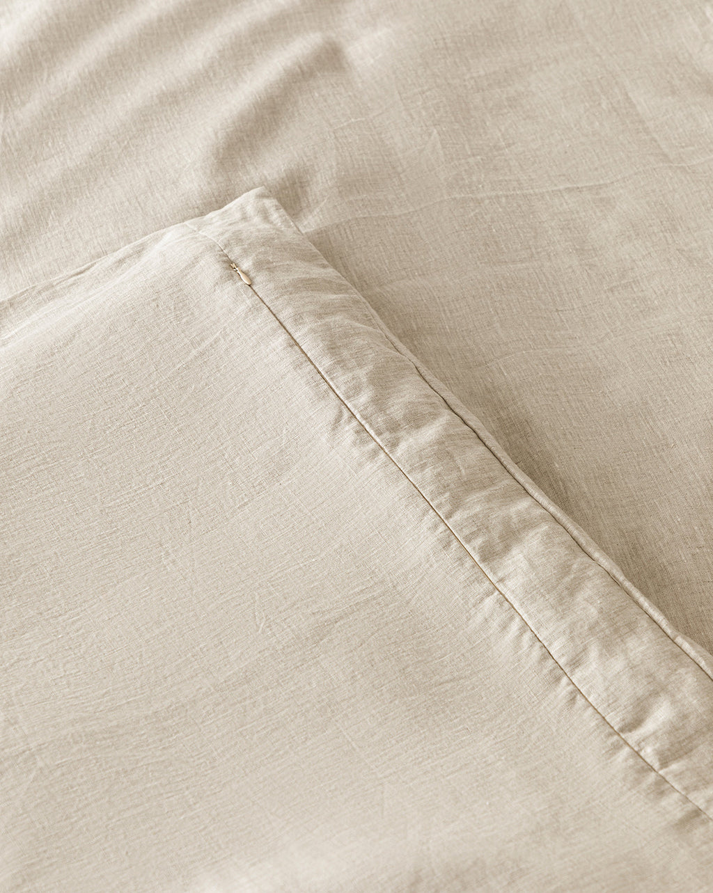McGee & Co - Penelope Beige Linen Duvet Cover